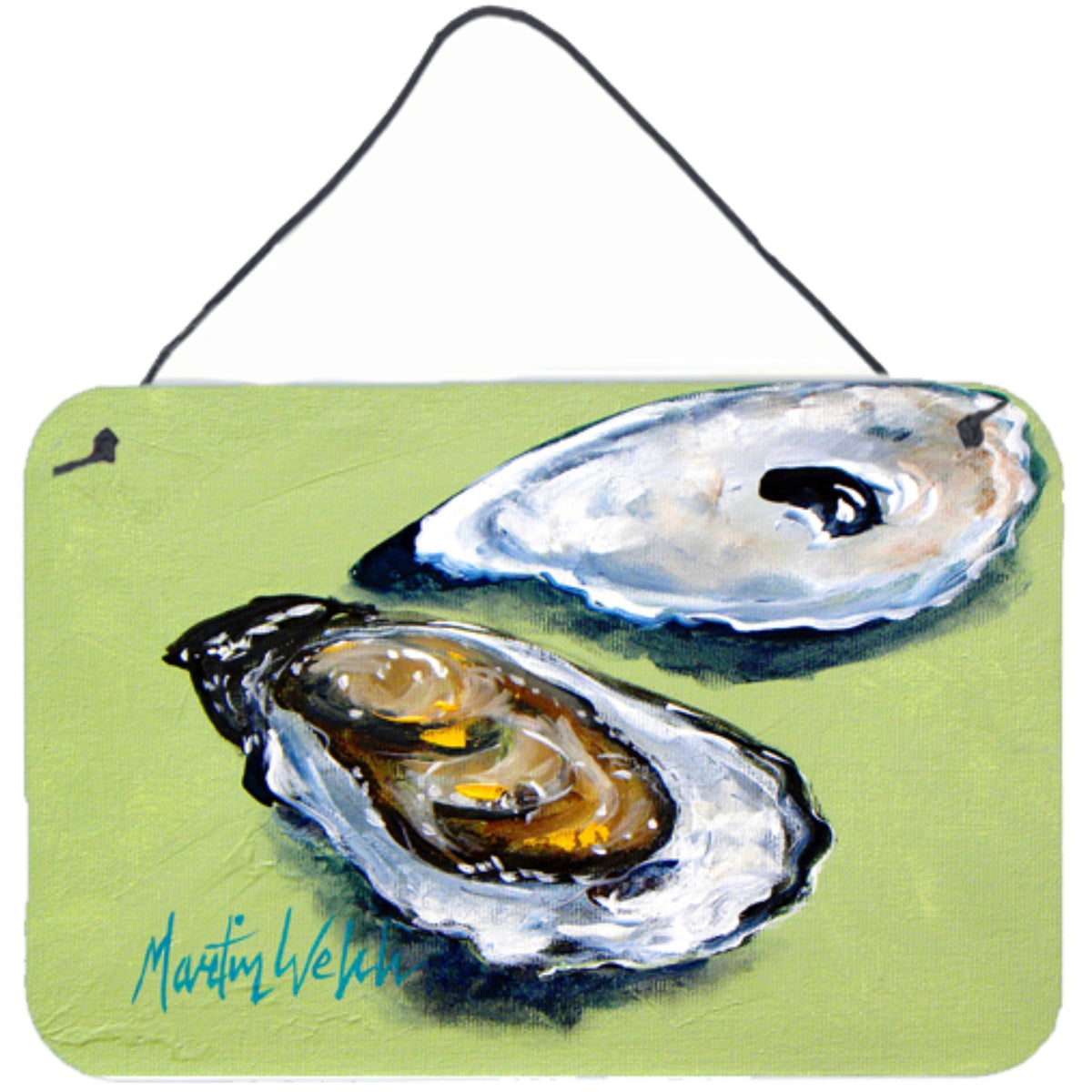 'Caroline'S Treasures Oysters Two Shells Aluminum Metal Wall Or Door Hanging Prints, 8 X 12''''''