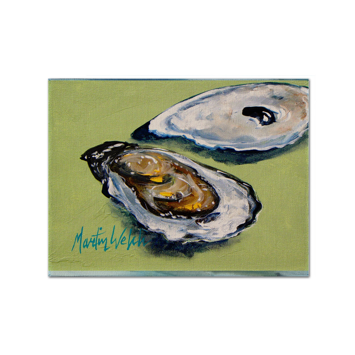 'Caroline'S Treasures Mw1102Plmt Oysters Two Shells Fabric Placemat, Multicolor''