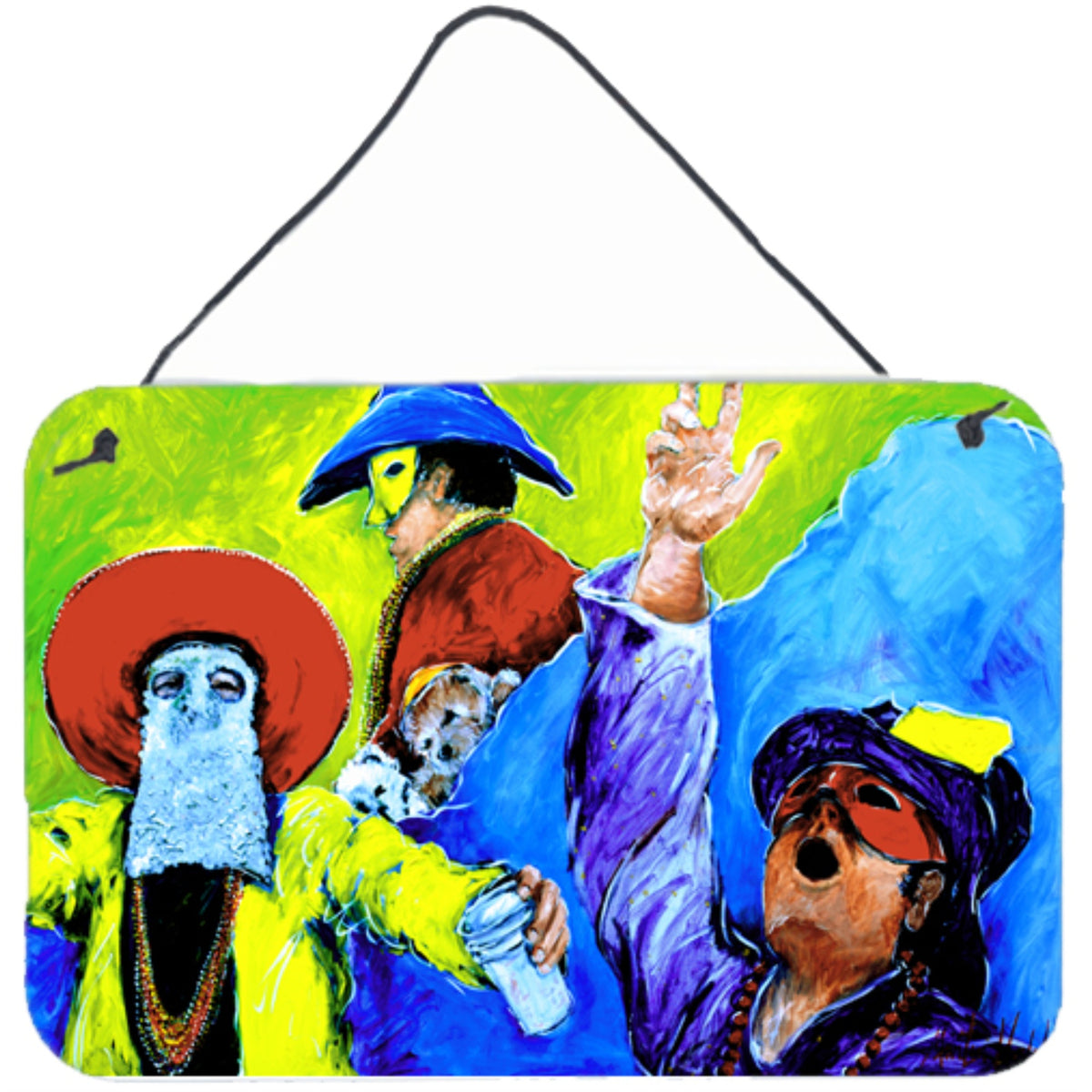 'Caroline'S Treasures Mw1107Ds812 Mardi Gras Aluminum Metal Wall Or Door Hanging Prints, 8 X 12''''''