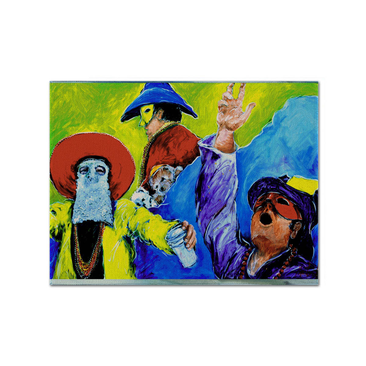 'Caroline'S Treasures Mw1107Plmt Mardi Gras Fabric Placemat, Multicolor''