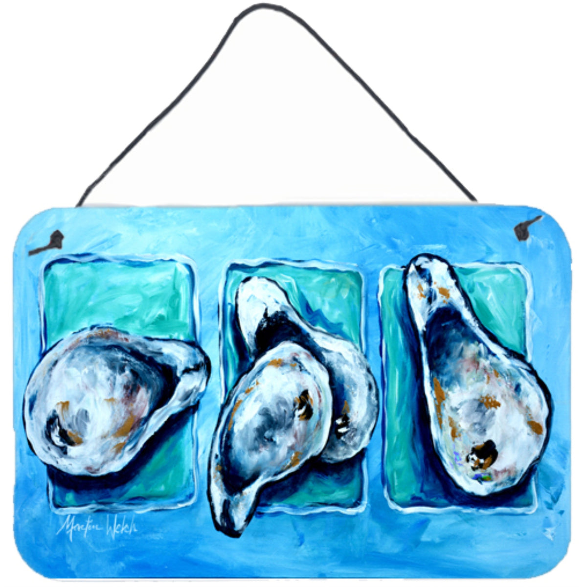 'Caroline'S Treasures Oysters Oyster + Oyster = Oysters Aluminum Metal Wall Or Door Hanging Prints, 8 X 12''''''