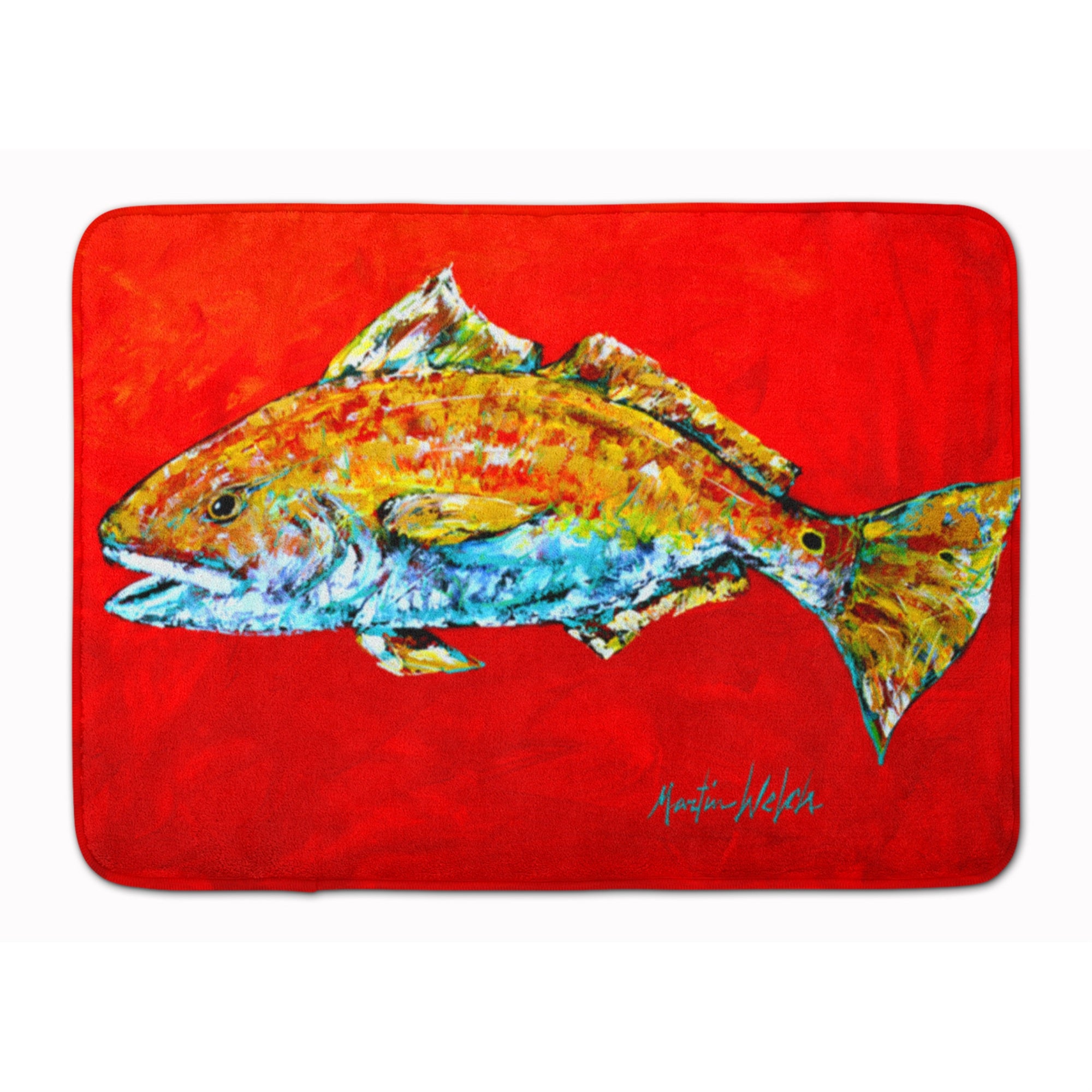 'Caroline'S Treasures Fish Red Head Floor Mat, 19'''' X 27'''', Multicolor''