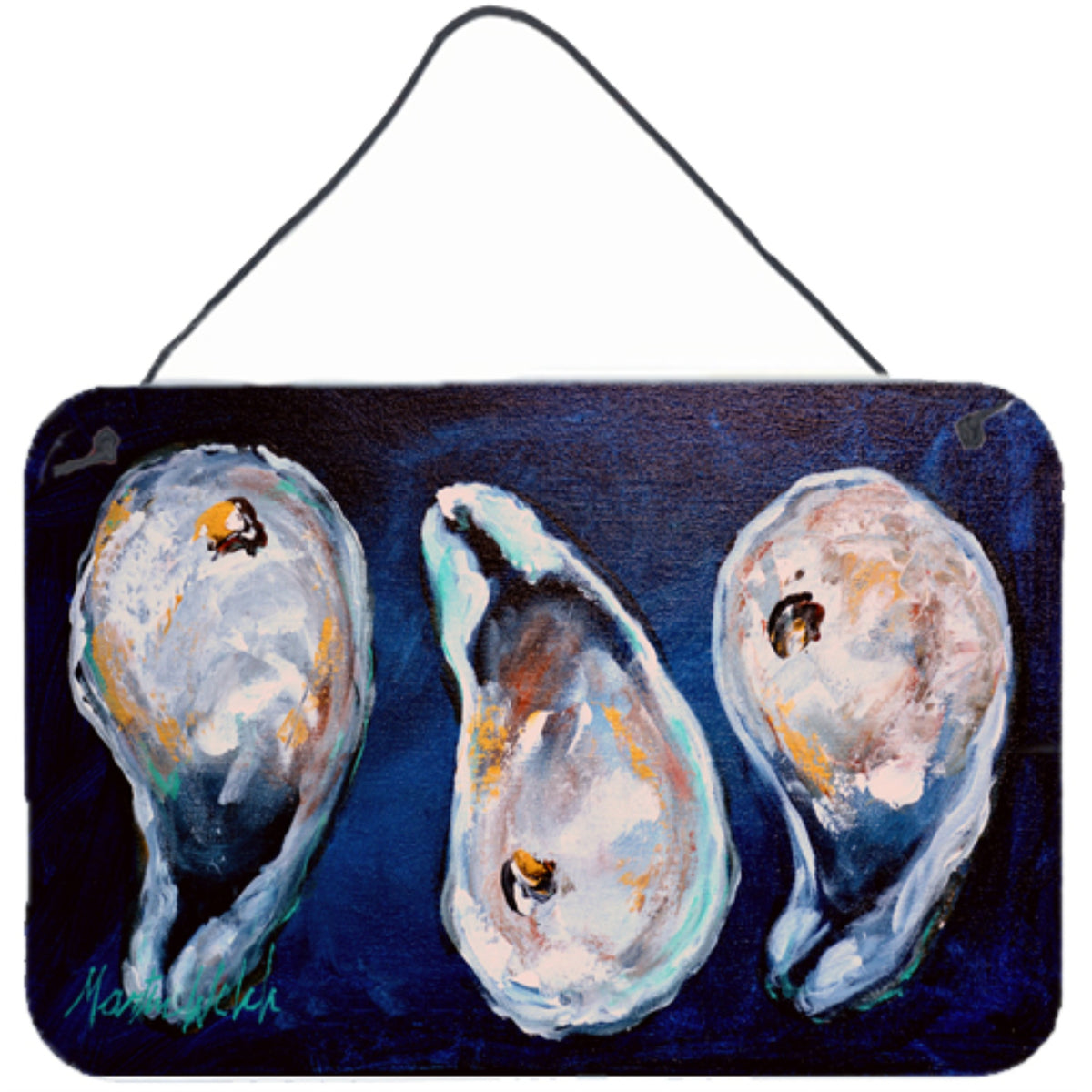 'Caroline'S Treasures Oysters Give Me More Aluminum Metal Wall Or Door Hanging Prints, 8 X 12''''''