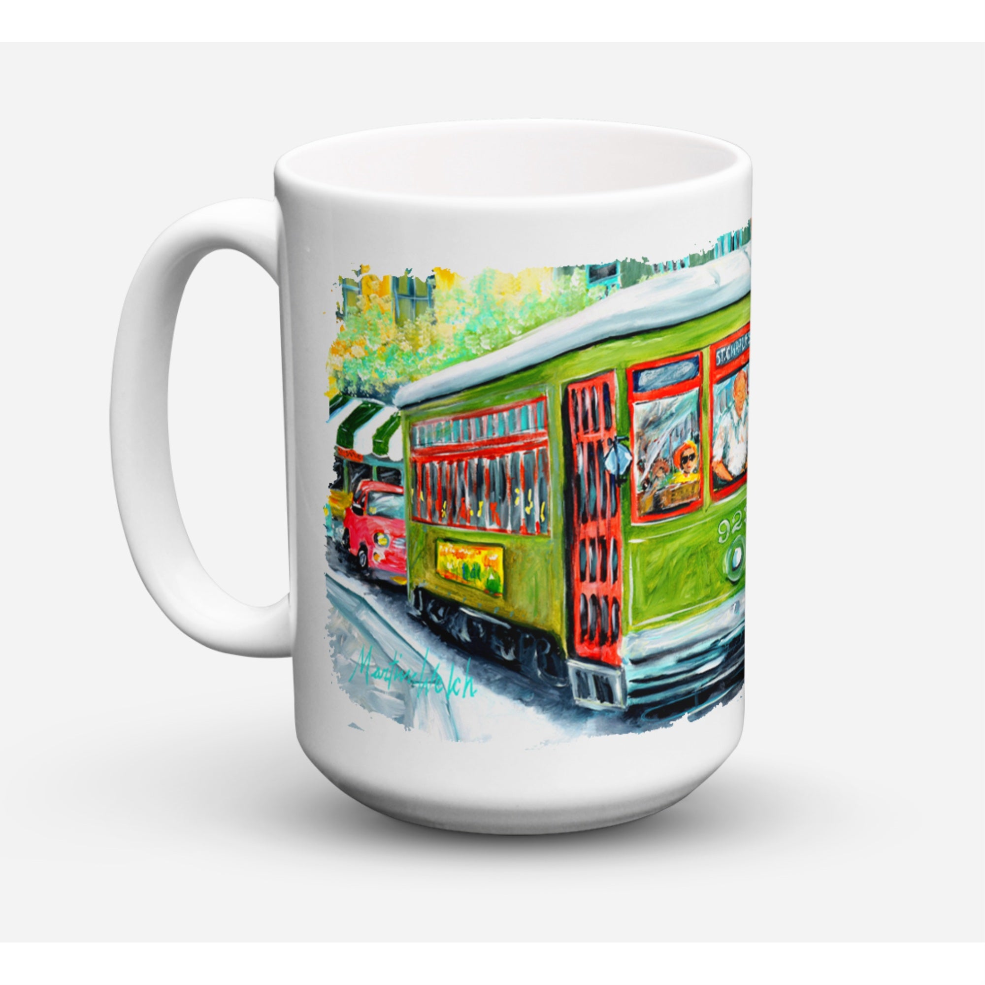 Carolines Treasures MW1152CM15 Street Car Dishwasher Safe Microwavable Ceramic Coffee Mug 15 oz Multicolor