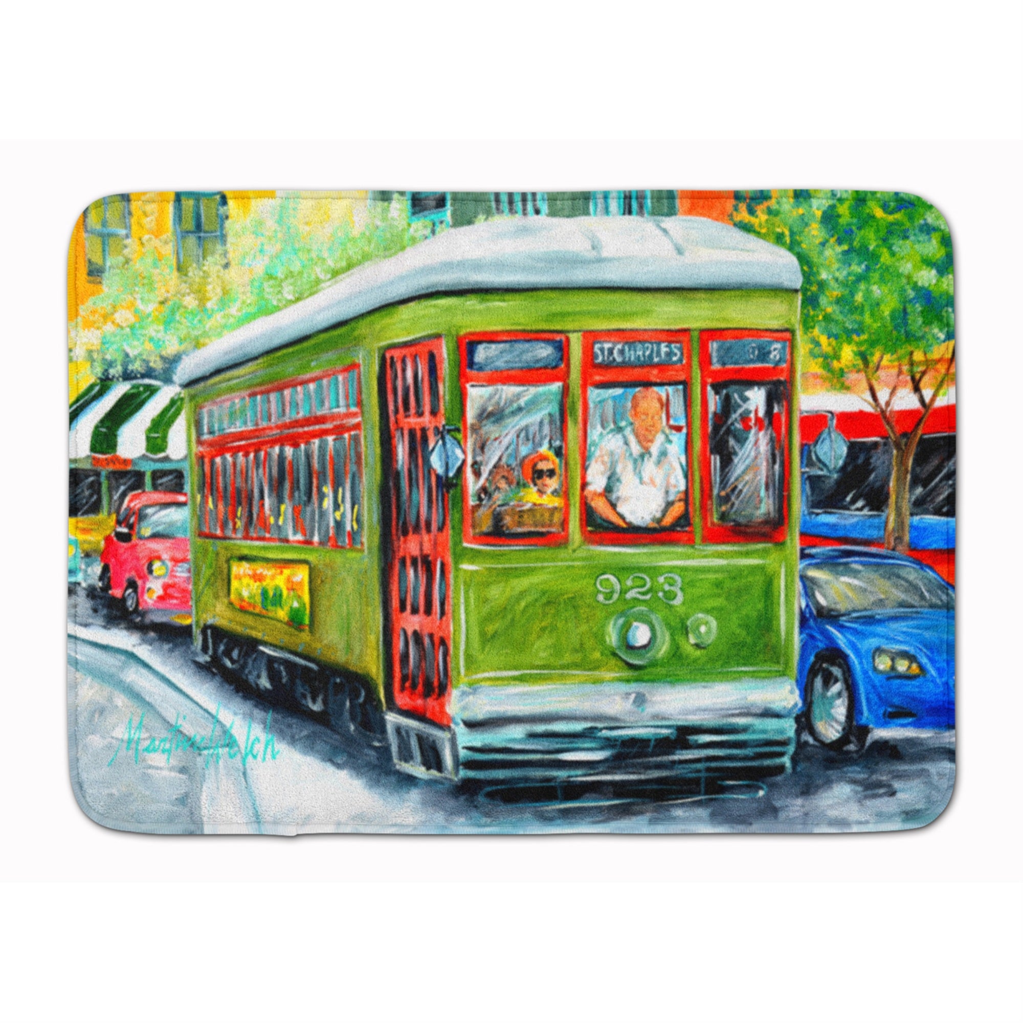 'Caroline'S Treasures Street Car Floor Mat, 19'''' X 27'''', Multicolor''