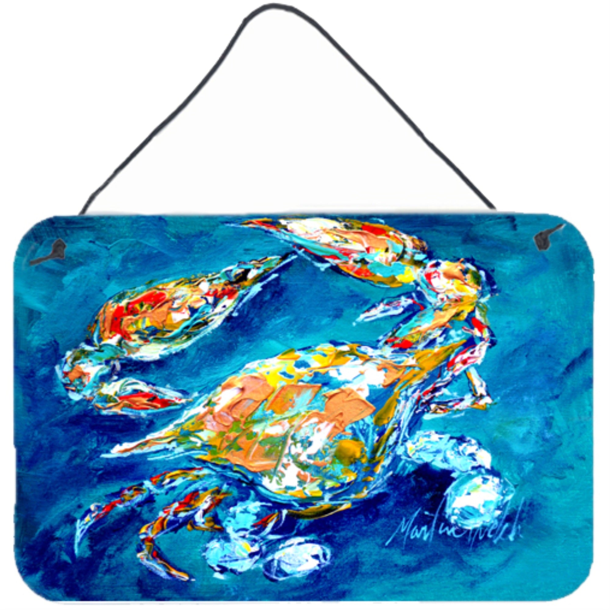 'Caroline'S Treasures By Chance Crab Aluminum Metal Wall Or Door Hanging Prints, 8 X 12''''''