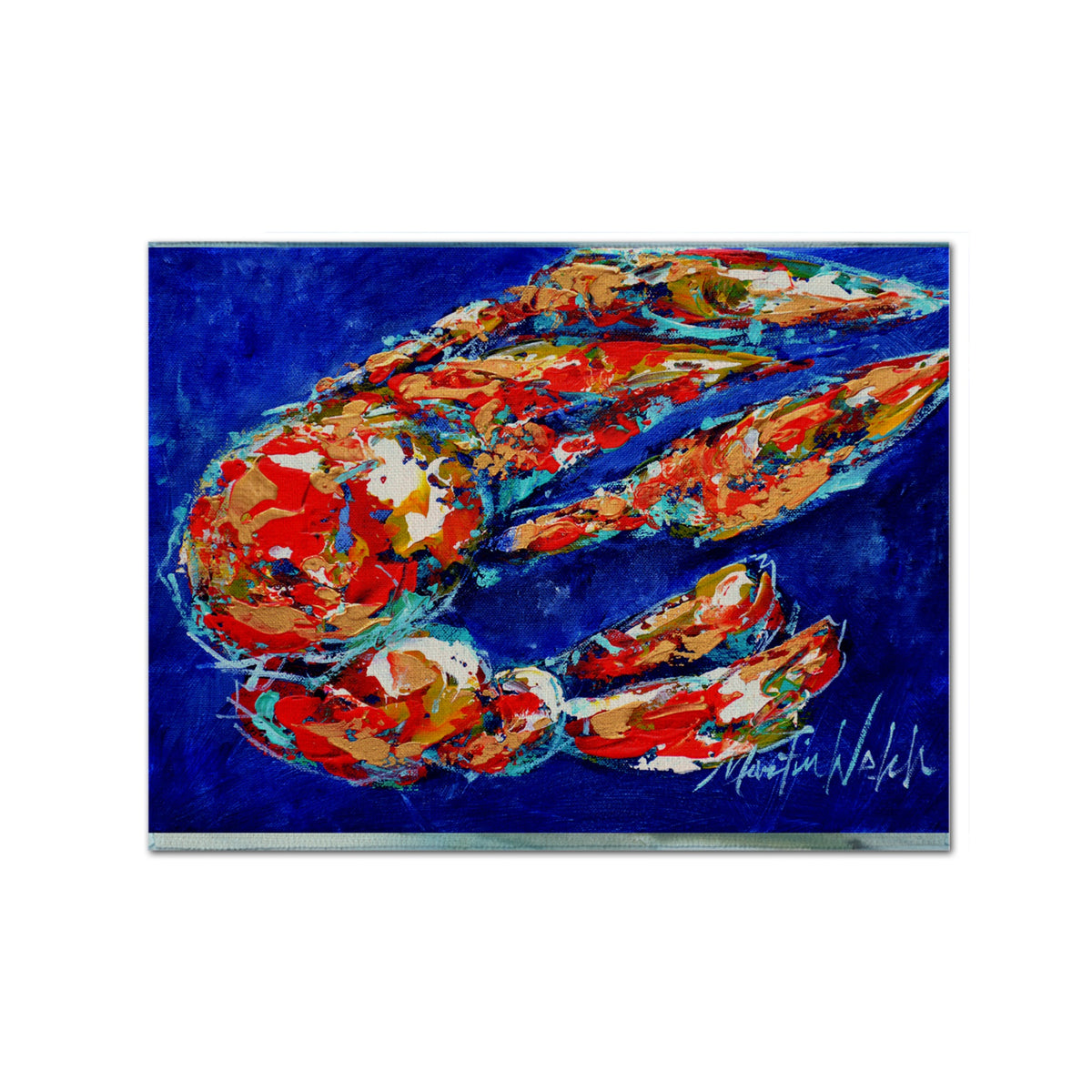'Caroline'S Treasures Mw1155Plmt Craw Momma Crawfish Fabric Placemat, Multicolor''