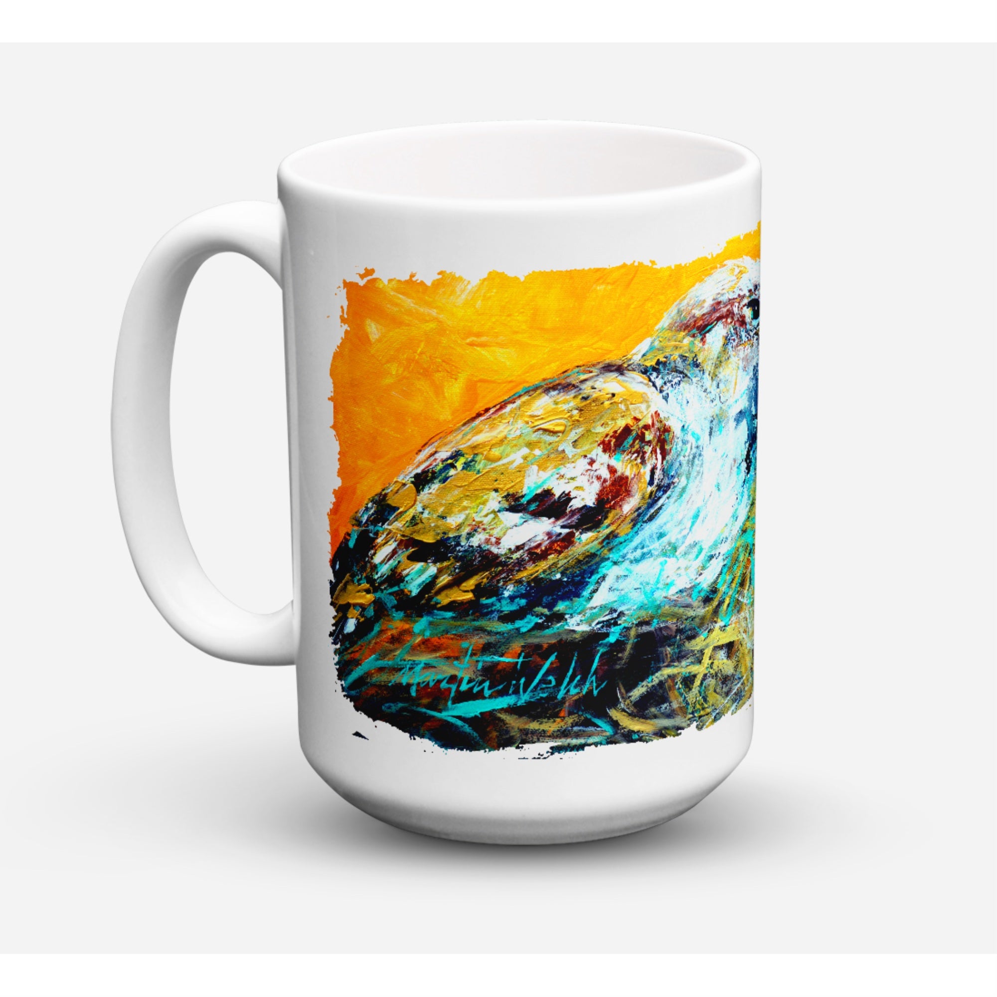 Carolines Treasures MW1158CM15 Look At The Birdie Microwavable Ceramic Coffee Mug 15 oz Multicolor