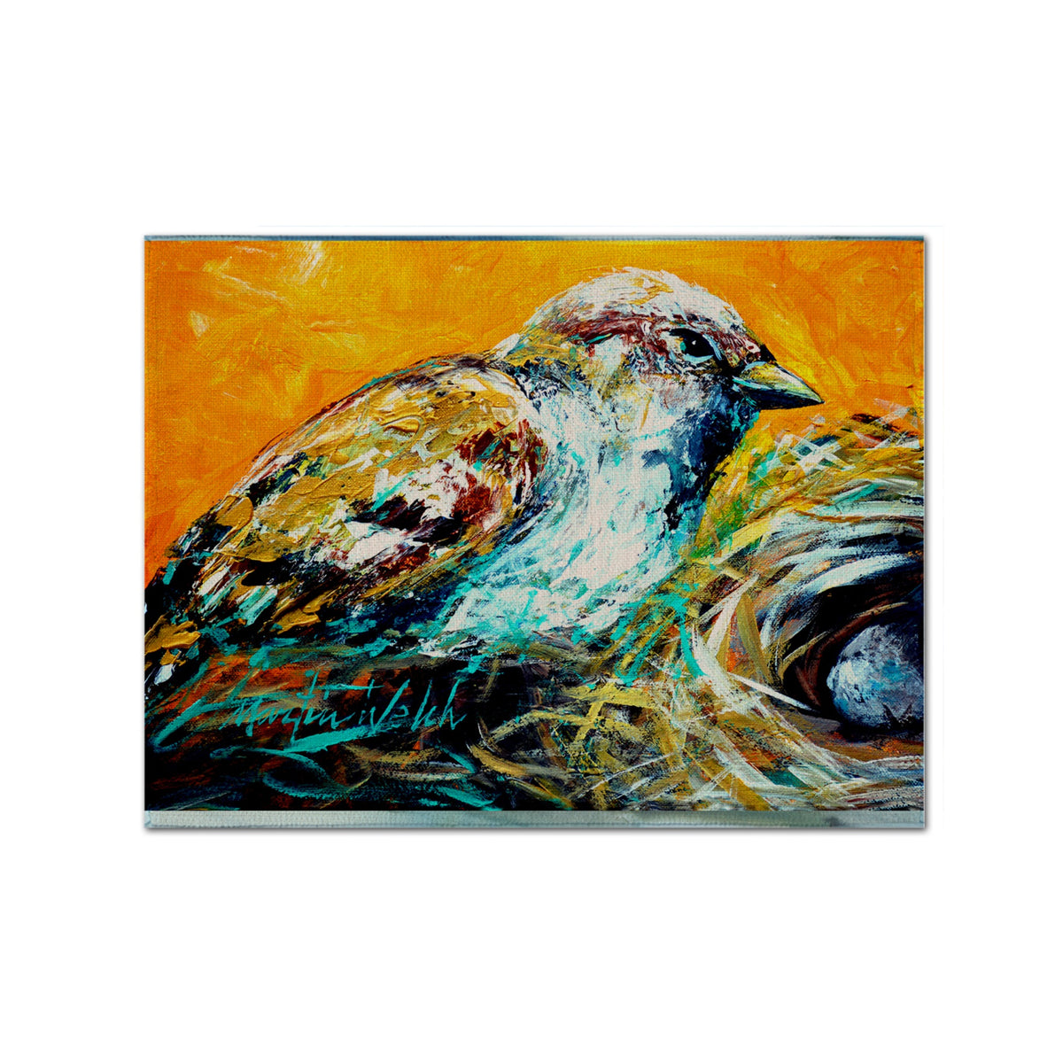 'Caroline'S Treasures Mw1158Plmt Look At The Birdie Fabric Placemat, Multicolor''