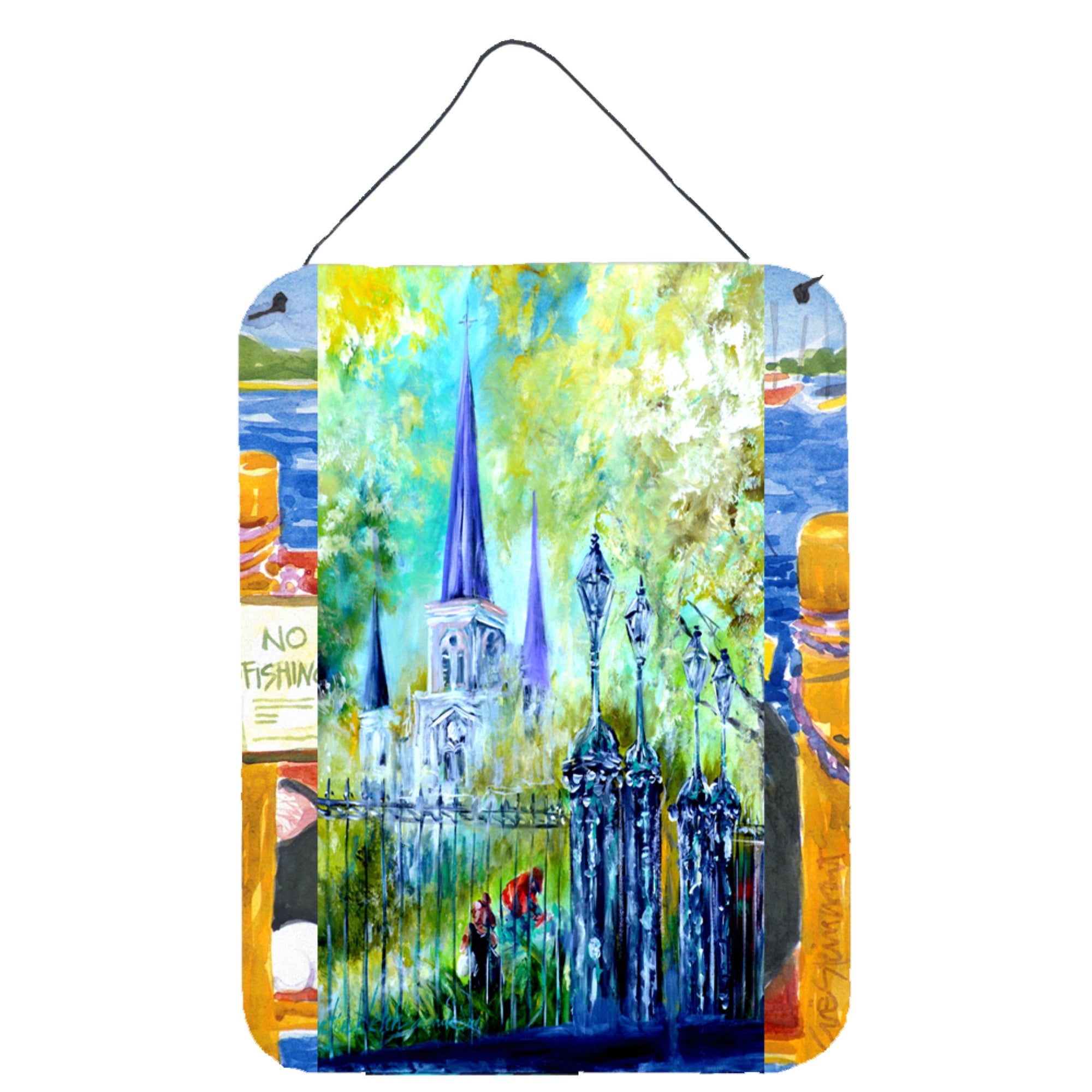 'Caroline'S Treasures Across The Square St Louis Cathedral Wall Or Door Hanging Prints, 16'''' X 12''''''