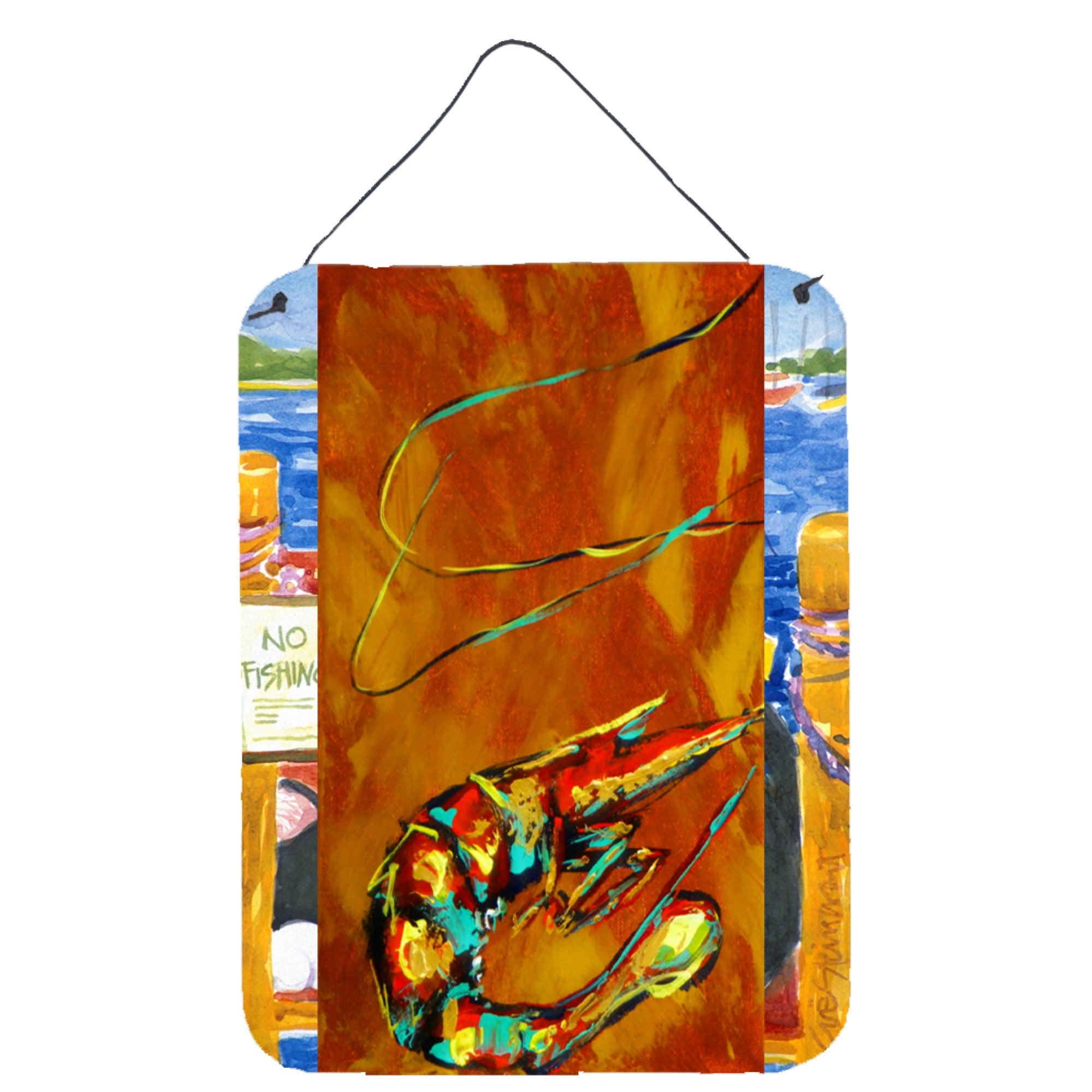 'Caroline'S Treasures Caramel Corn Shrimp Wall Or Door Hanging Prints, 16'''' X 12''''''