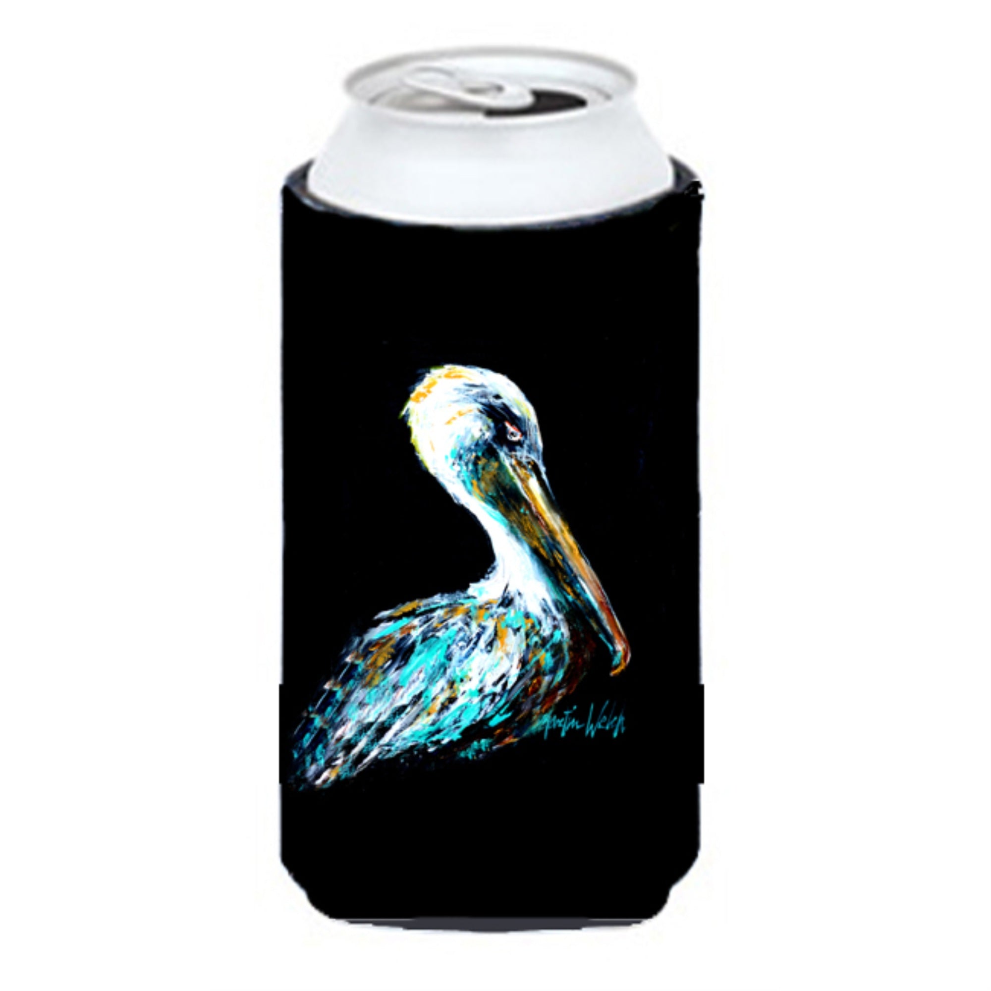 Dressed In Black Pelican Tall Boy Beverage Insulator Hugger Mw1195Tbc