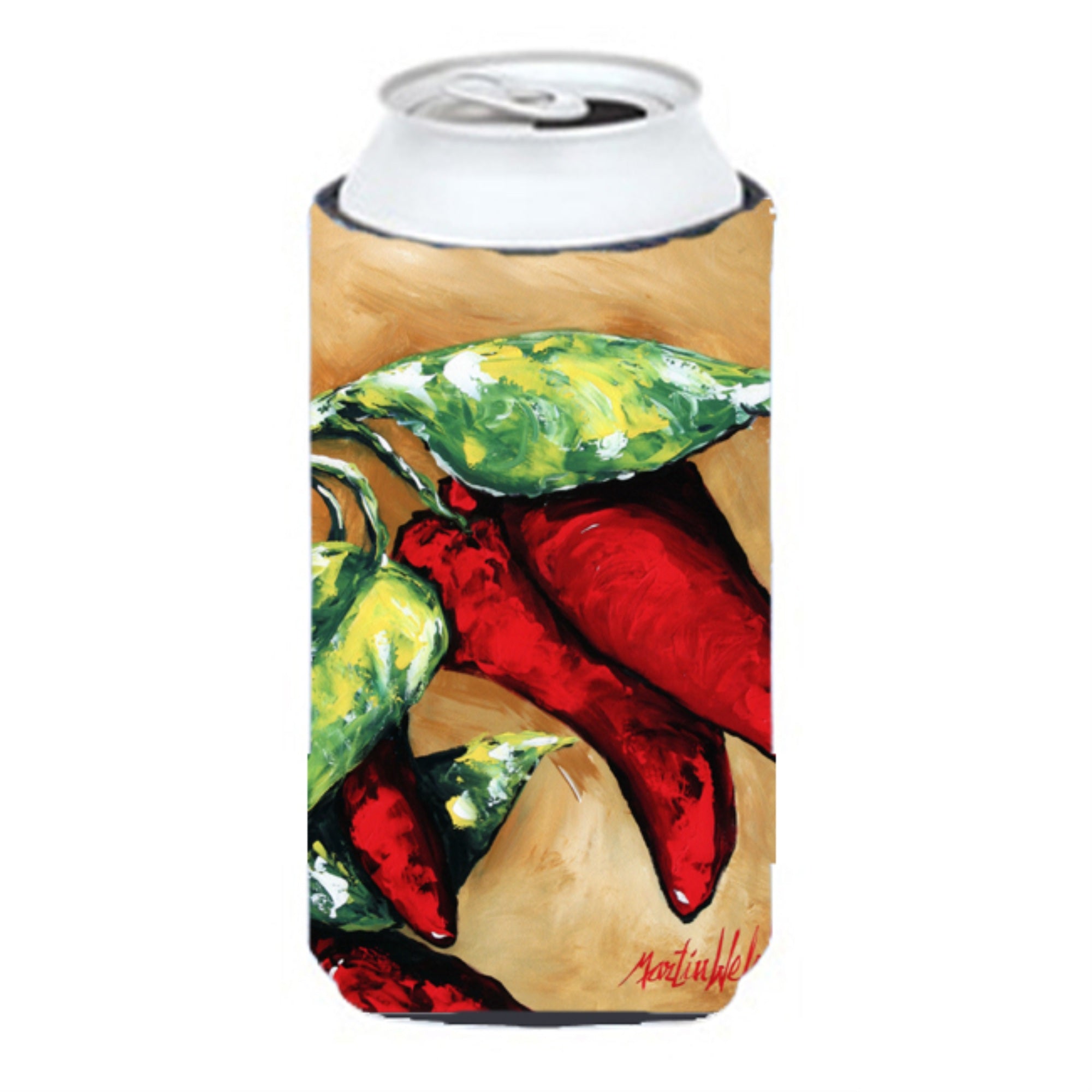 Hot Peppers Tall Boy Beverage Insulator Hugger Mw1198Tbc
