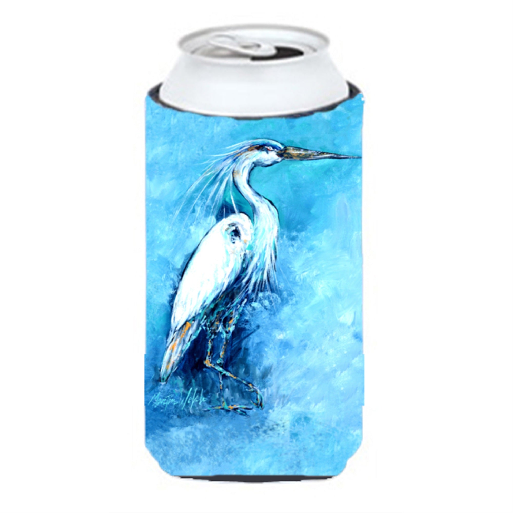 Standing Gaurd Egret Tall Boy Beverage Insulator Hugger Mw1202Tbc