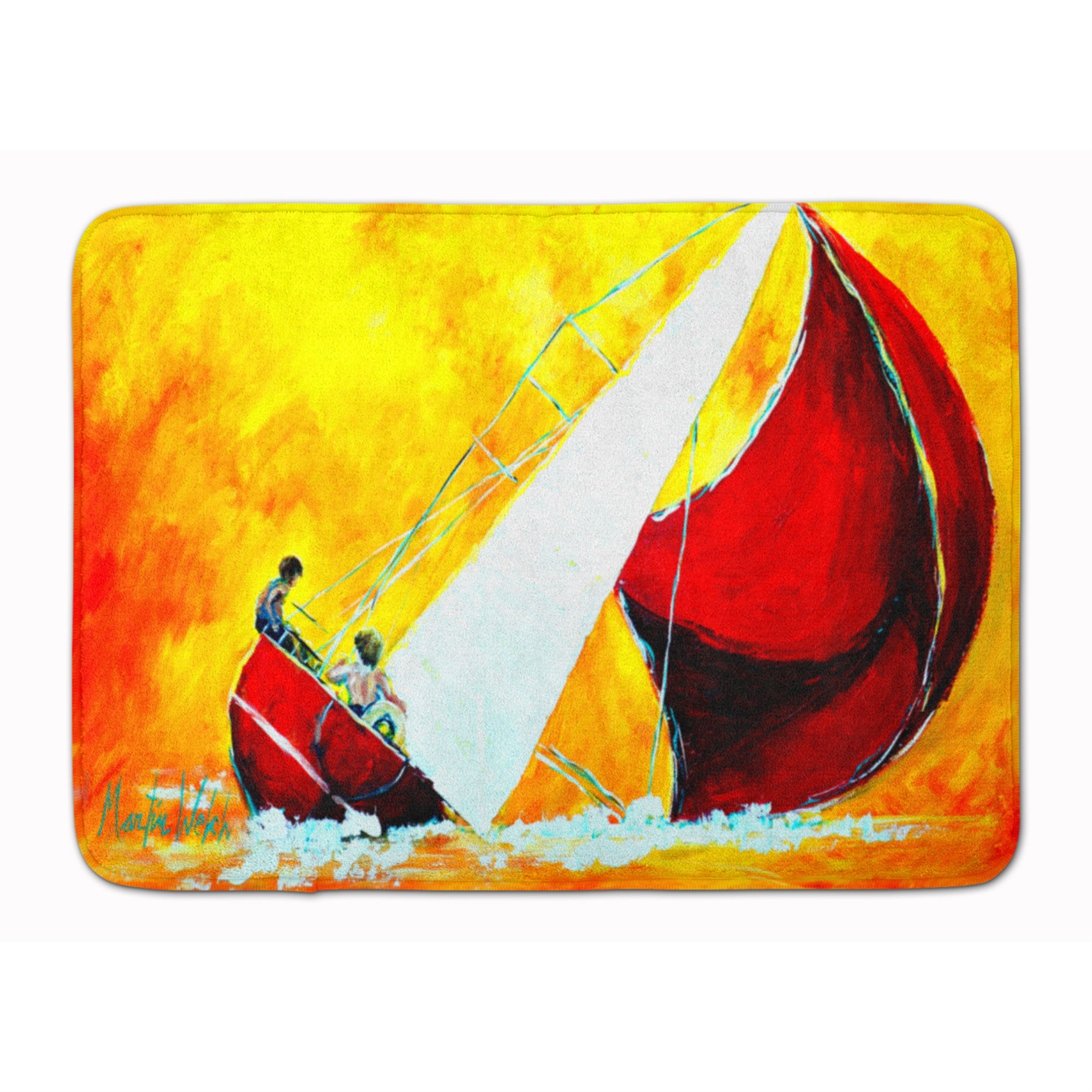 'Caroline'S Treasures Sailboat Break Away Floor Mat, 19'''' X 27'''', Multicolor''