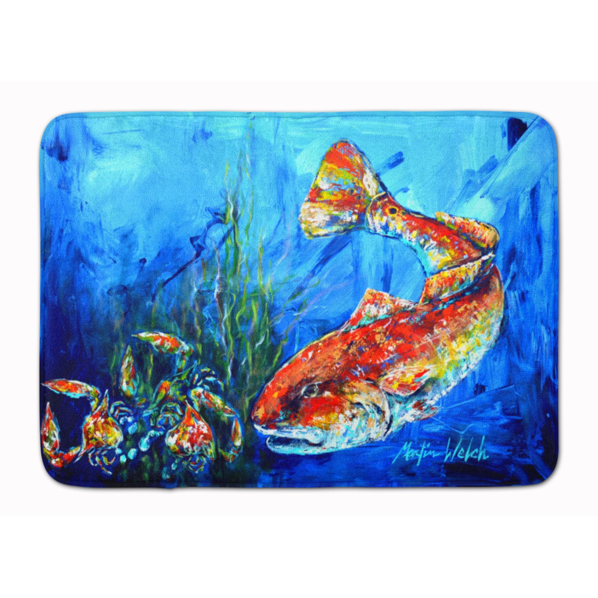 'Caroline'S Treasures Scattered Red Fish Floor Mat, 19'''' X 27'''', Multicolor''