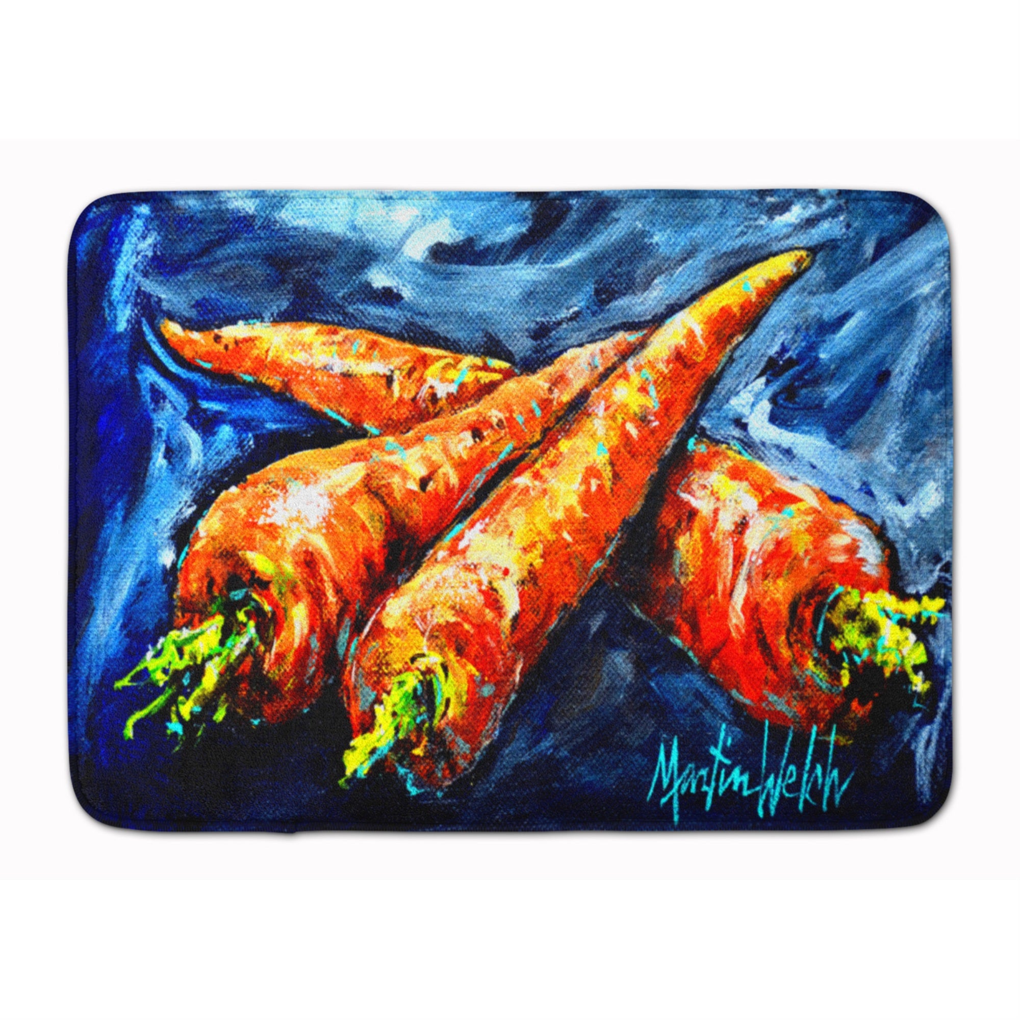 'Caroline'S Treasures Carrots Only Three Needed Floor Mat, 19'''' X 27'''', Multicolor''