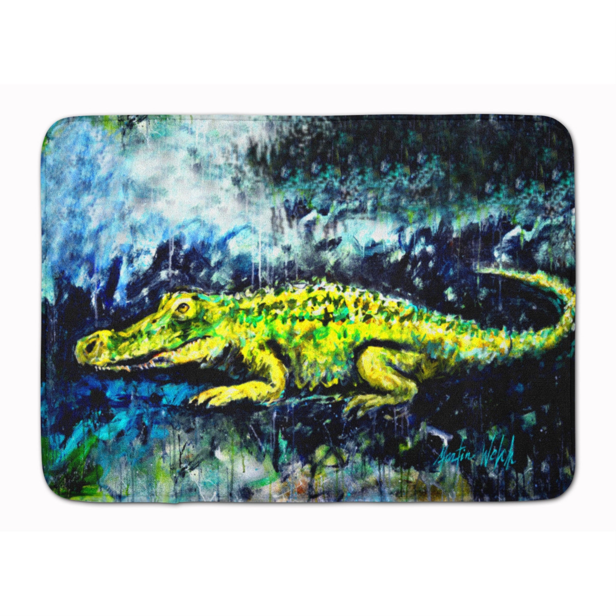 'Caroline'S Treasures Sneaky Alligator Floor Mat, 19'''' X 27'''', Multicolor''