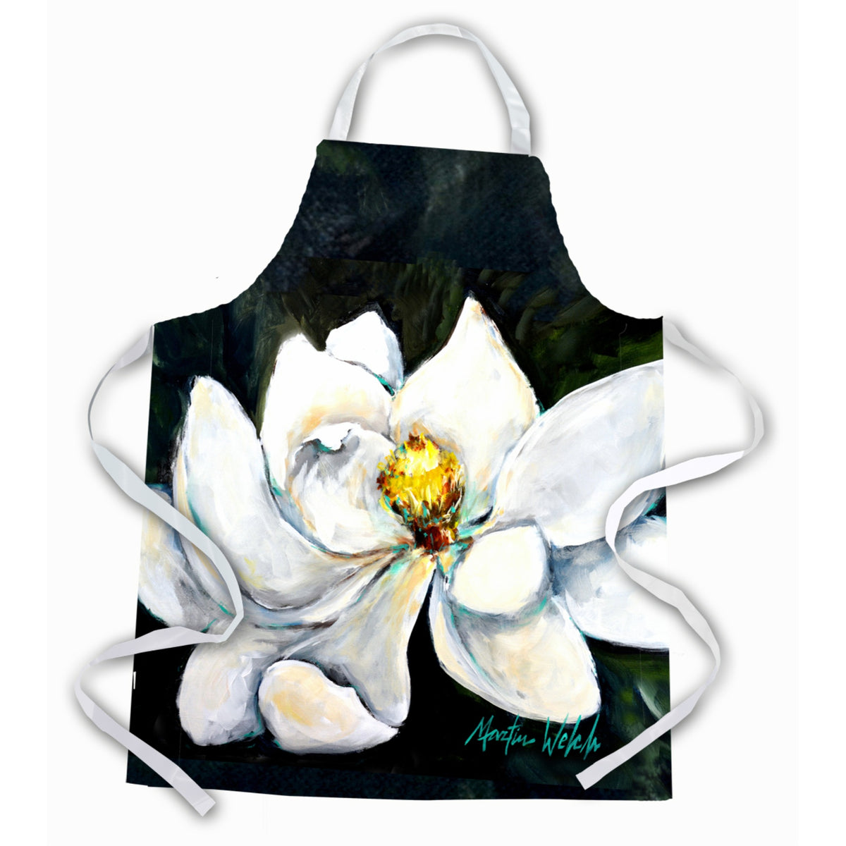 'Caroline'S Treasures Mw1234Apron Sweet Magnolia Apron, Large, Multicolor''