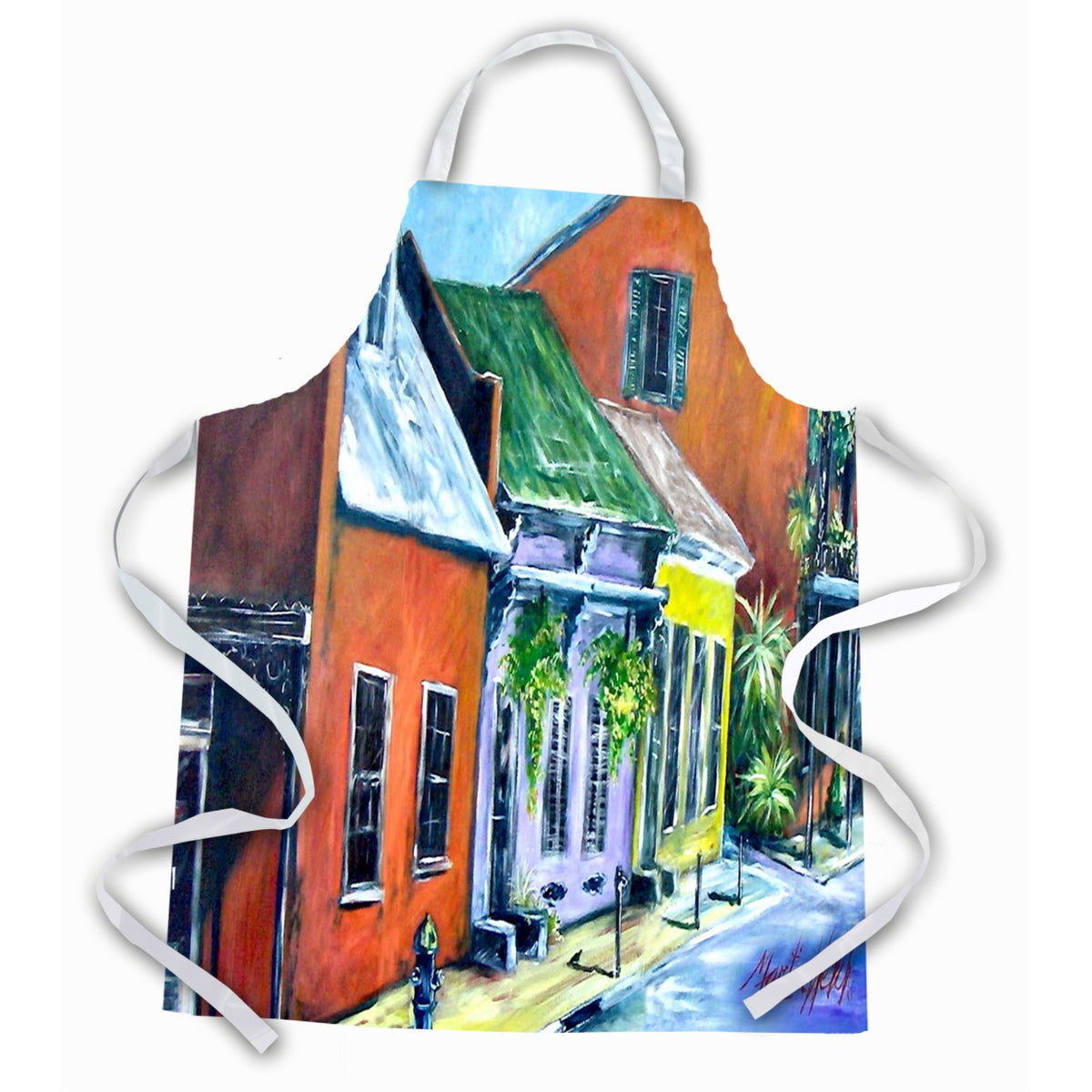 'Caroline'S Treasures Mw1258Apron New Orleans Somewhere Close Apron, Large, Multicolor''