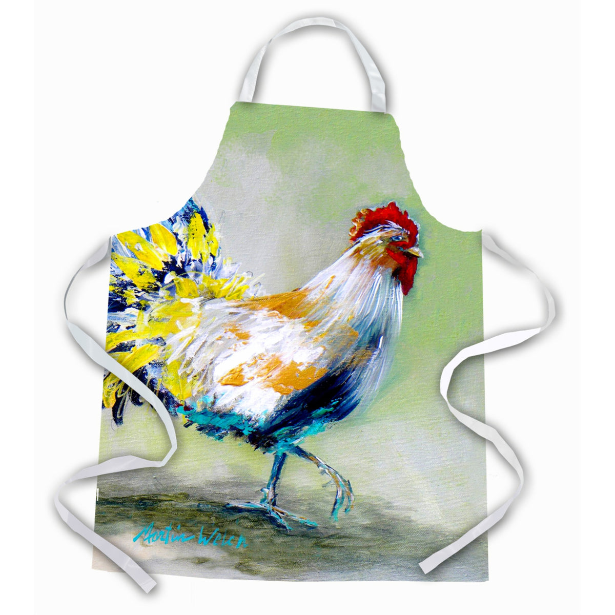 'Caroline'S Treasures Mw1259Apron Sunrise Rooster Apron, Large, Multicolor''