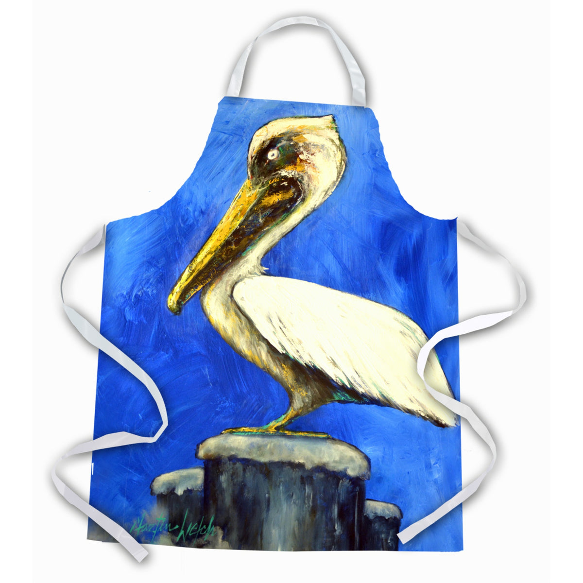 'Caroline'S Treasures Mw1260Apron Texas Pete Pelican Apron, Large, Multicolor''
