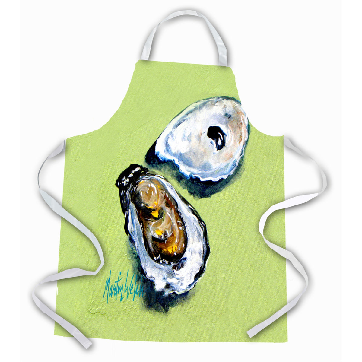 'Caroline'S Treasures Mw1262Apron Two Oyster Shells Apron, Large, Multicolor''