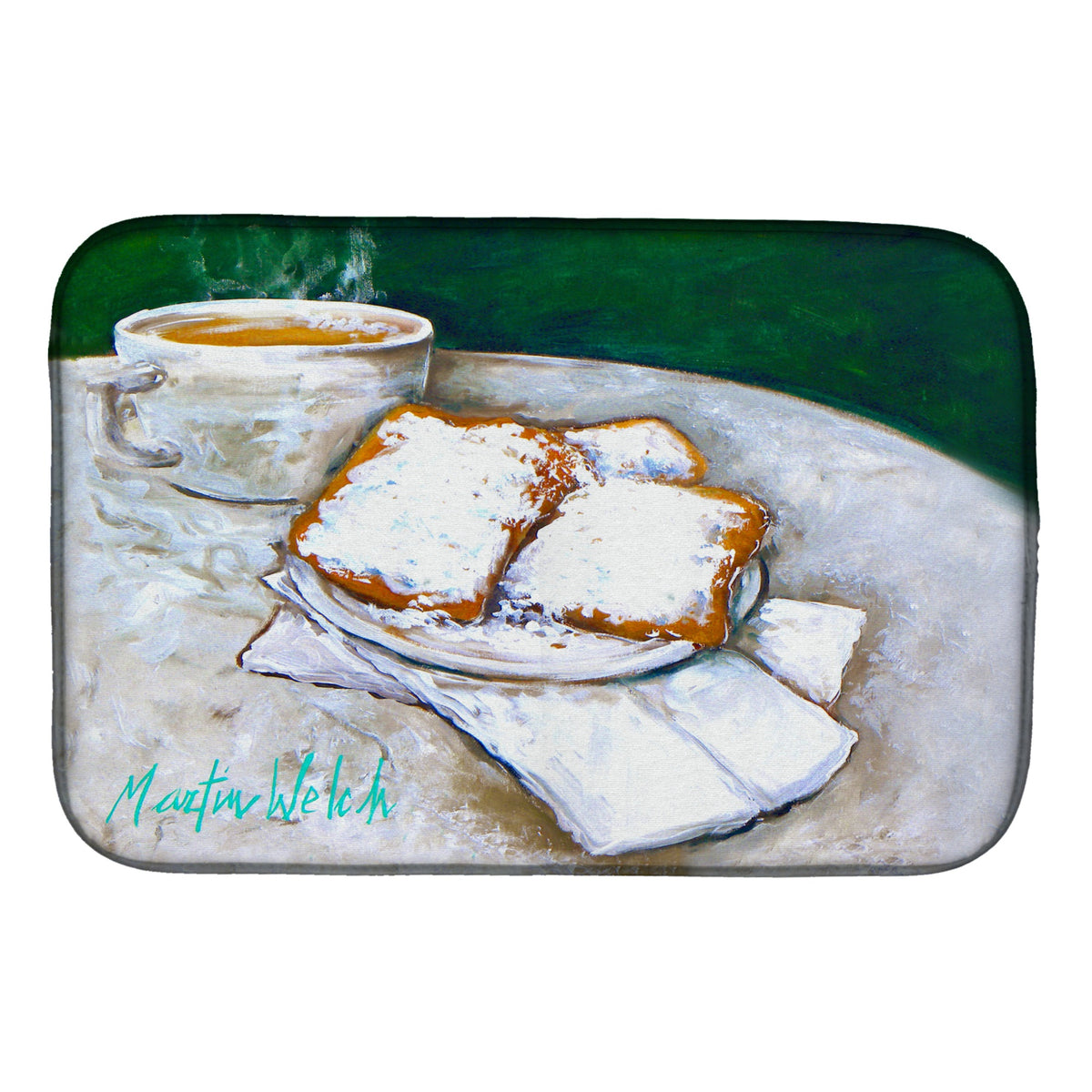 'Caroline'S Treasures Mw1271Ddm Breakfast Delight Beignets Dish-Drying-Mats, 14 X 21, Multicolor''