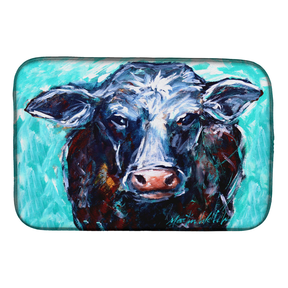 'Caroline'S Treasures Mw1280Ddm Moo Cow Dish-Drying-Mats, 14 X 21, Multicolor''