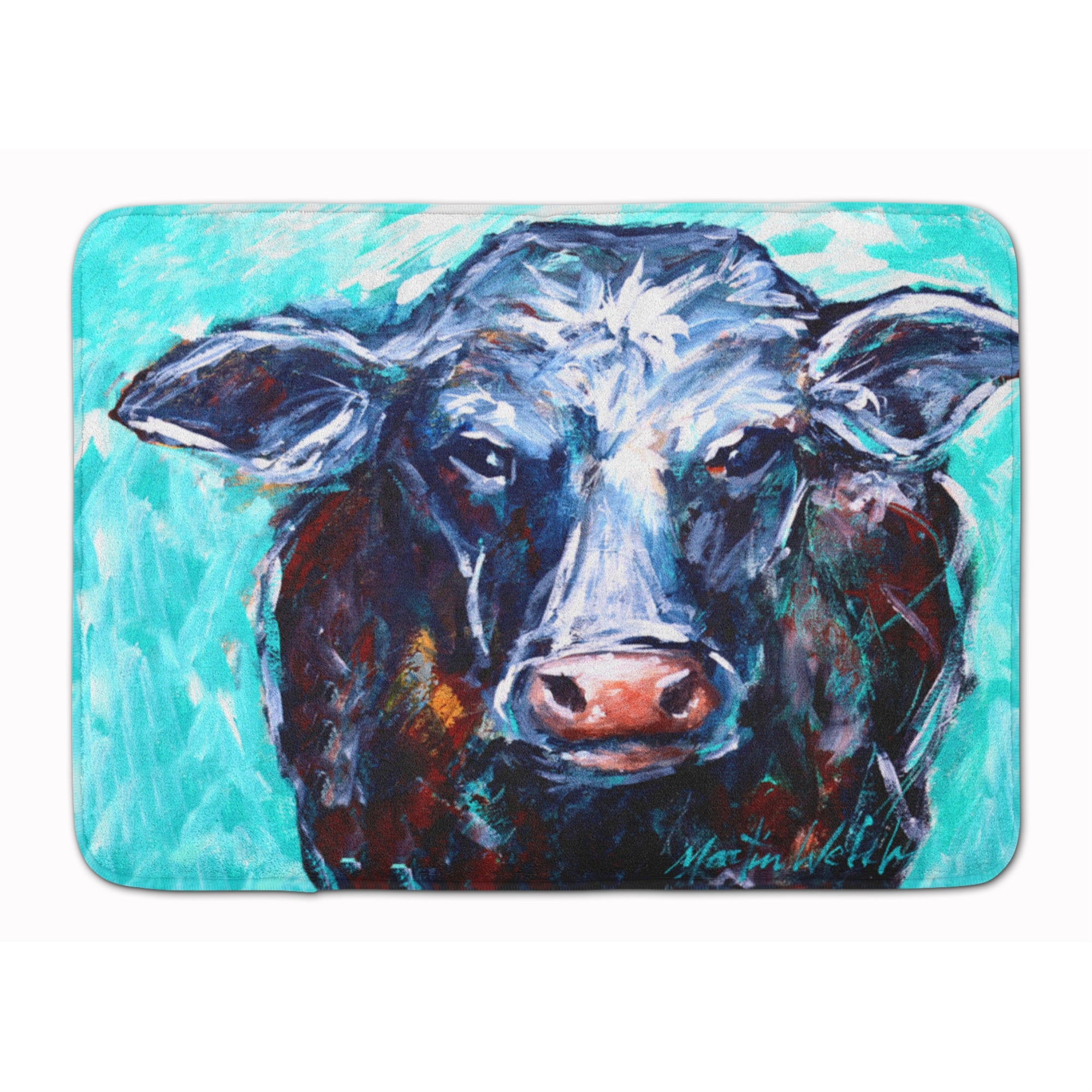 'Caroline'S Treasures Moo Cow Machine Washable Memory Foam Mat Doormats, Multicolor''