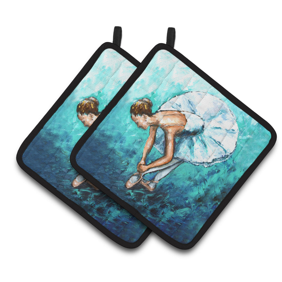 'Caroline'S Treasures Mw1325Pthd Ballet Early Pratice Pair Of Pot Holders Potholders, Multicolor''