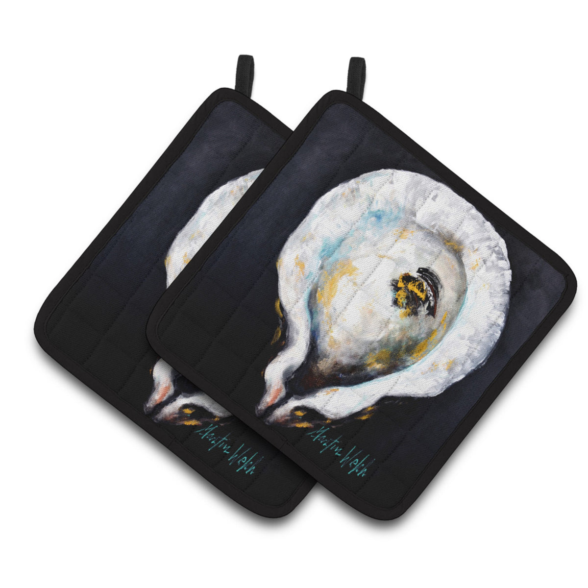 'Caroline'S Treasures Mw1327Pthd Oyster Eye Five Pair Of Pot Holders Potholders, Multicolor''