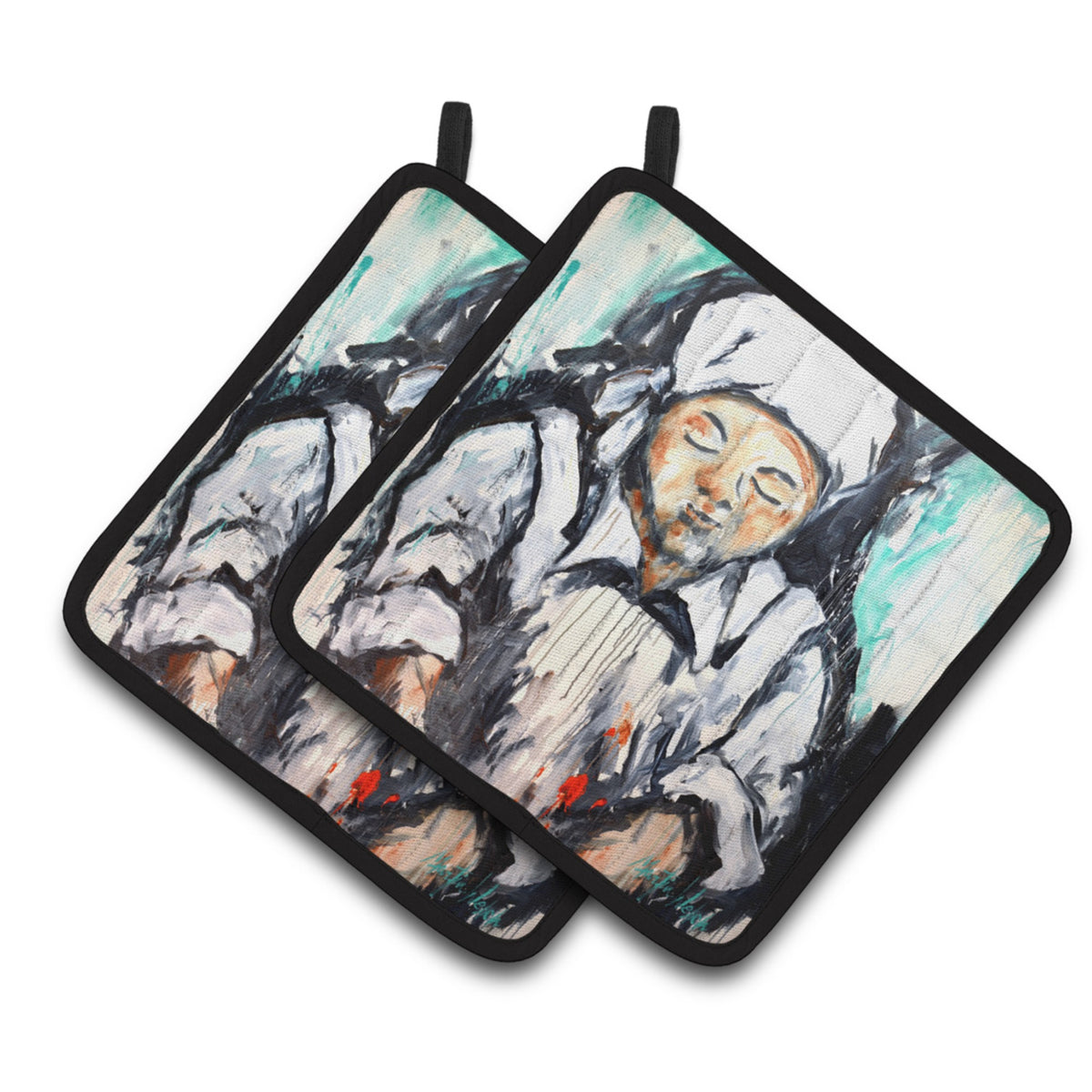 'Caroline'S Treasures Mw1337Pthd Melted Heart Pair Of Pot Holders Potholders, Multicolor''