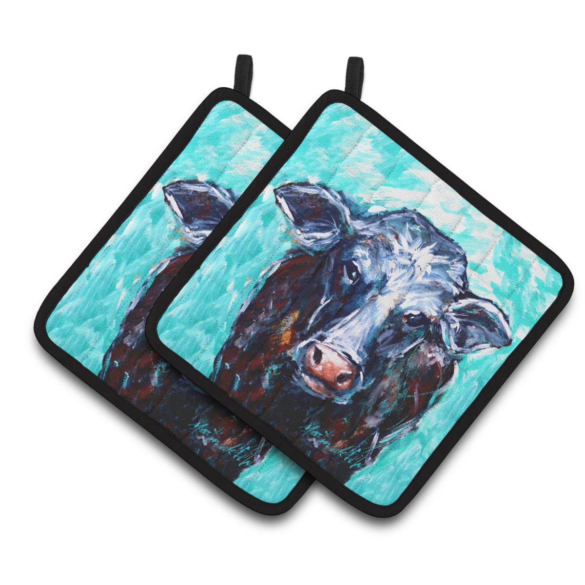 'Caroline'S Treasures Mw1340Pthd Moo Cow Pair Of Pot Holders Potholders, Multicolor''