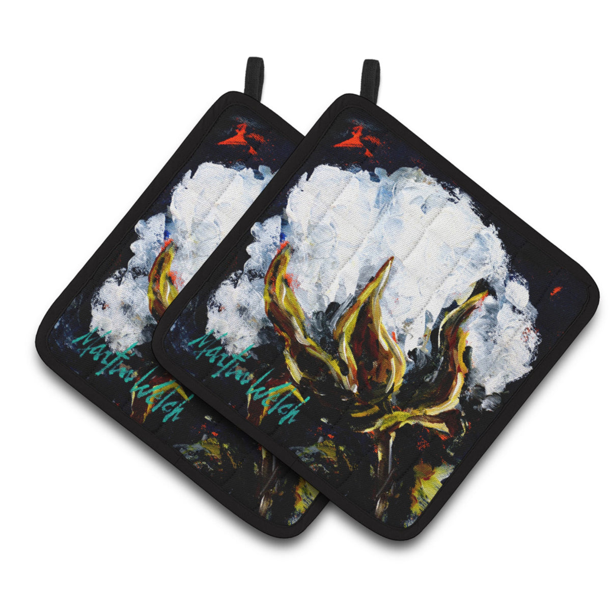 'Caroline'S Treasures Mw1356Pthd This Boll Cotton Pair Of Pot Holders Potholders, Multicolor''