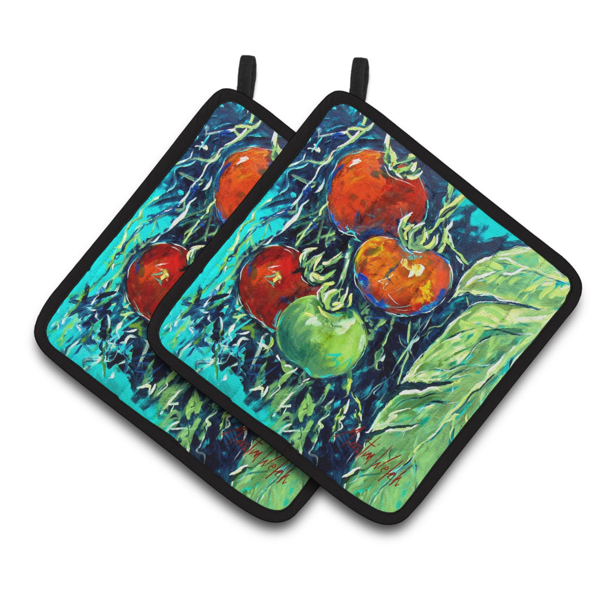 'Caroline'S Treasures Mw1359Pthd Tomato Pair Of Pot Holders Potholders, Multicolor''