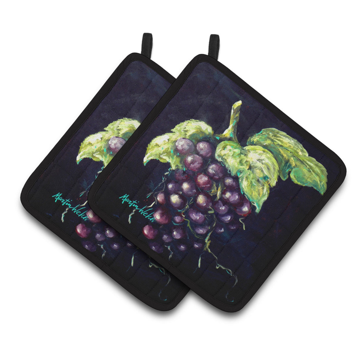 'Caroline'S Treasures Mw1362Pthd Welch'S Grapes Pair Of Pot Holders Potholders, Multicolor''