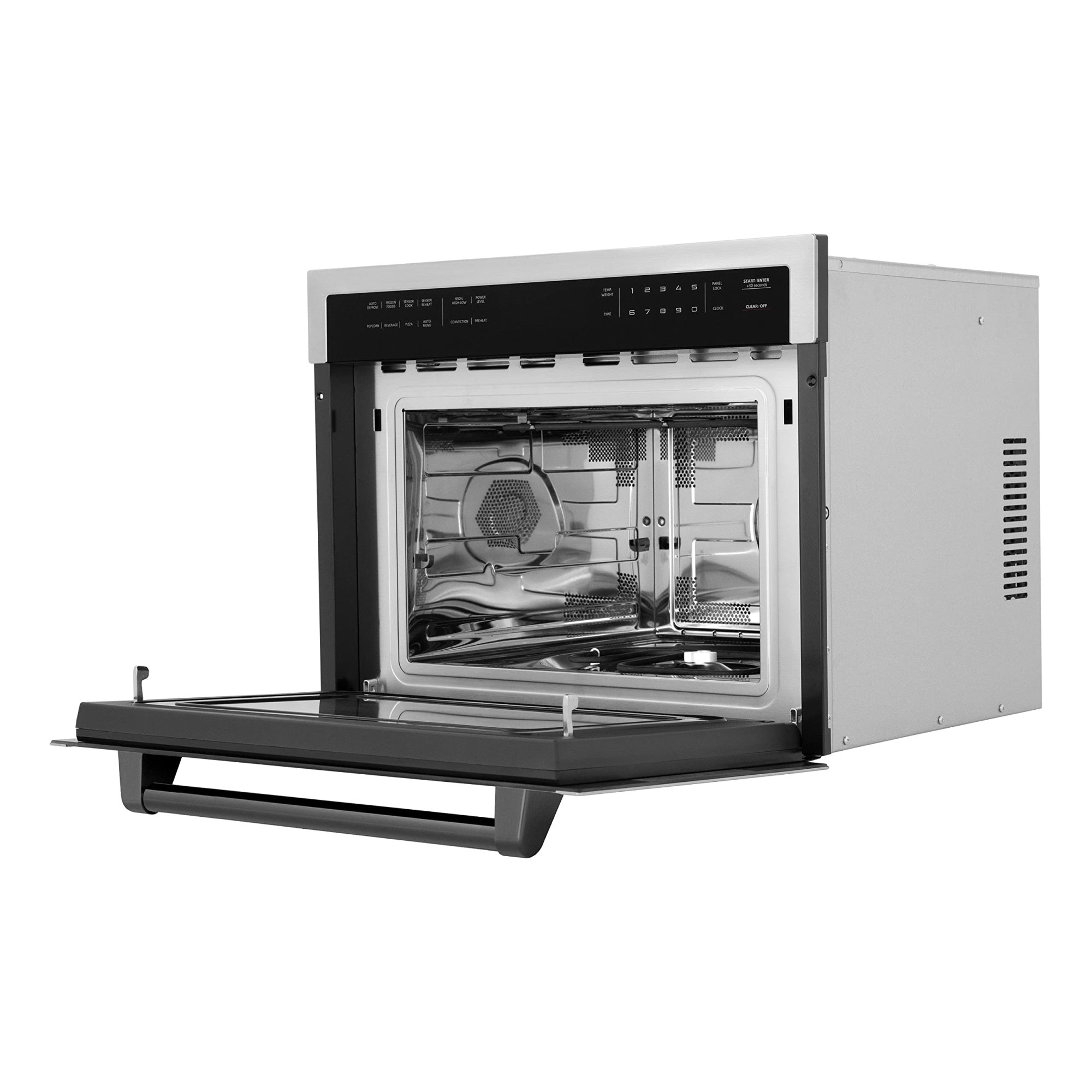 ZLINE Autograph Edition 24'' 1.6 cu ft. Built-in Convection Microwave Oven in Stainless Steel and Matte Black Accents