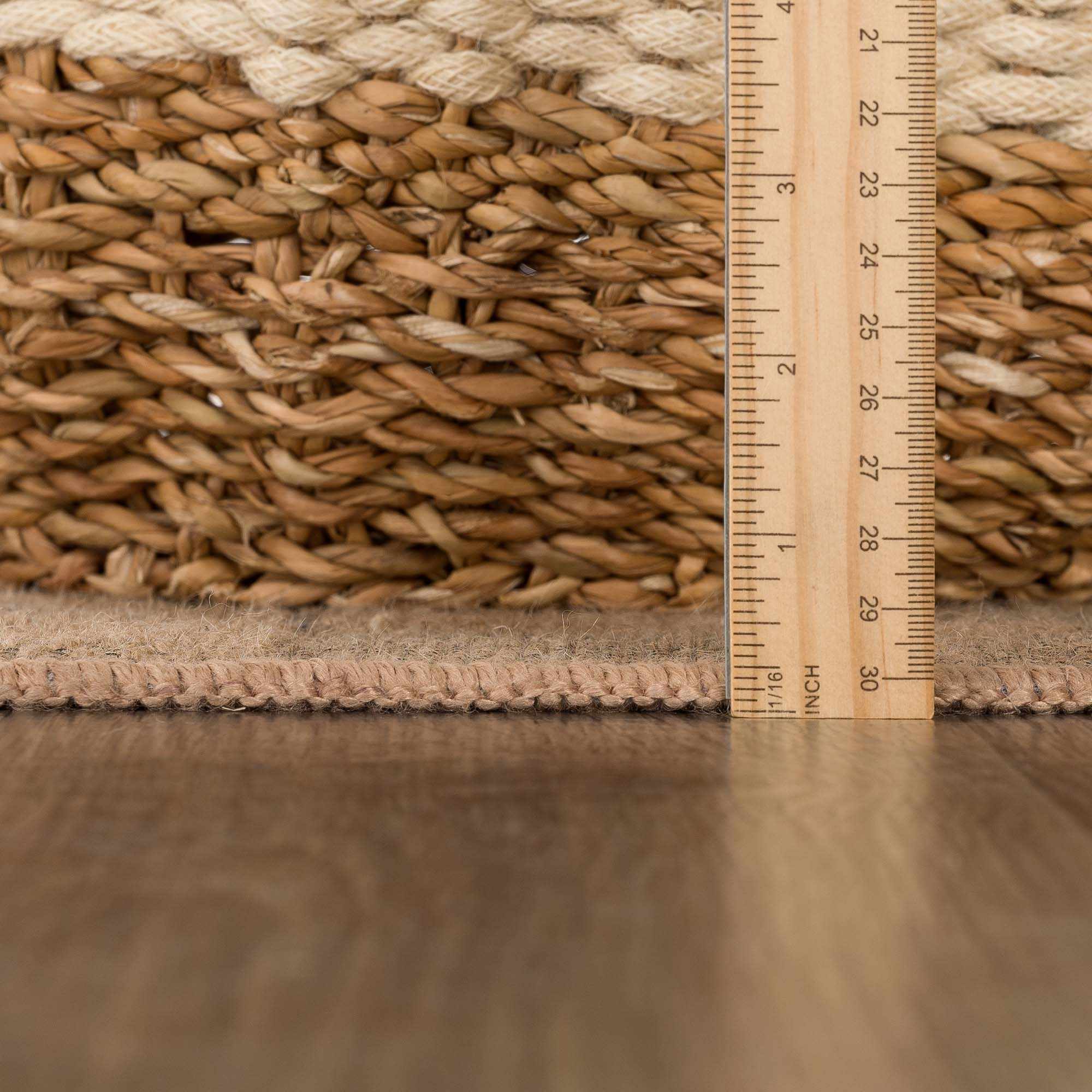 Nairi Checkered Washable Jute Rug