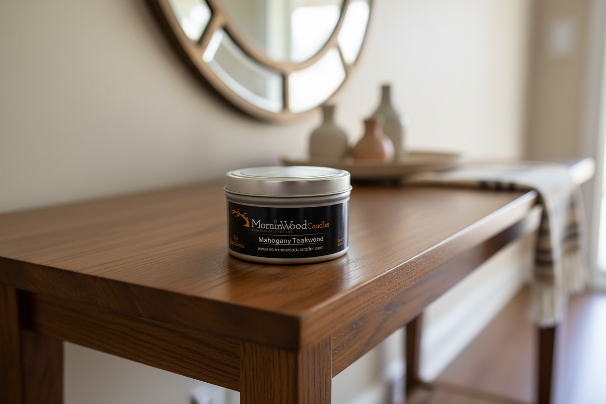 Mahogany Teakwood - Soy Tin Collection