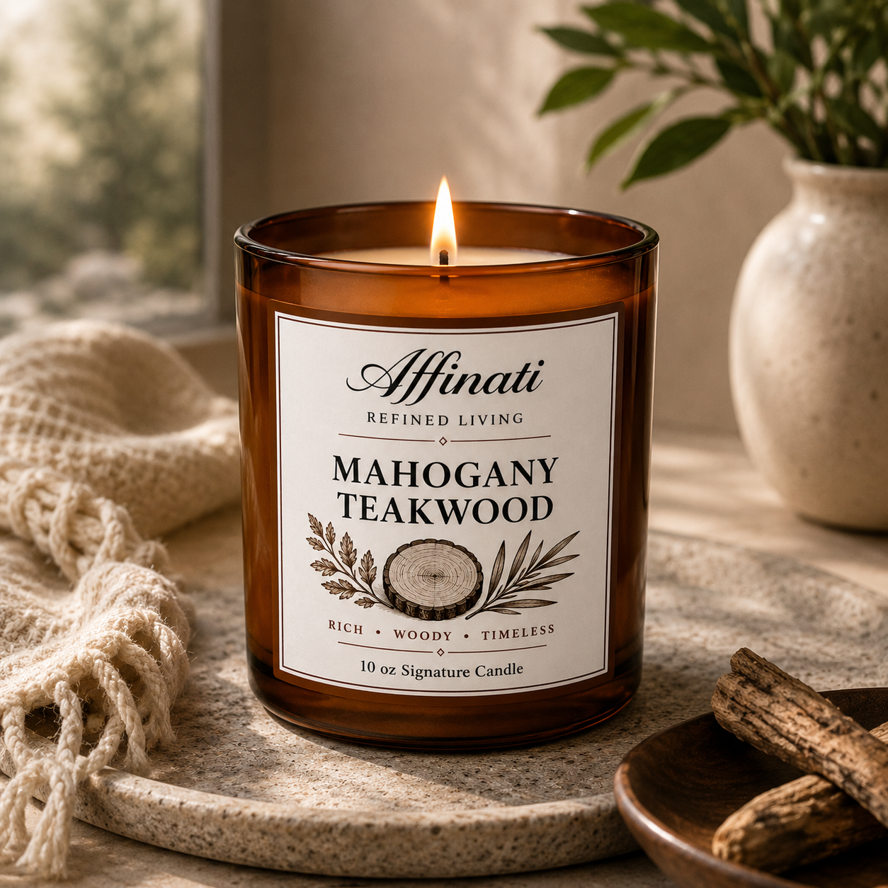 Mahogany Teakwood Signature Candle