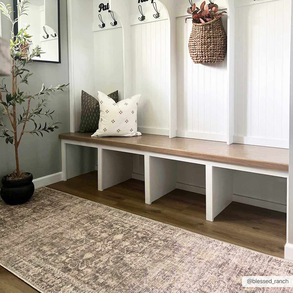 Marlene Medallion Brown 7ft Runner Rug - Livabliss x Becki Owens
