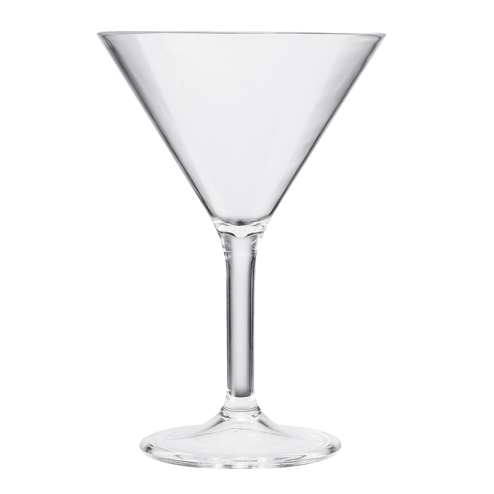 Barcelona Acrylic Martini Cocktail Glassware, Set of 6