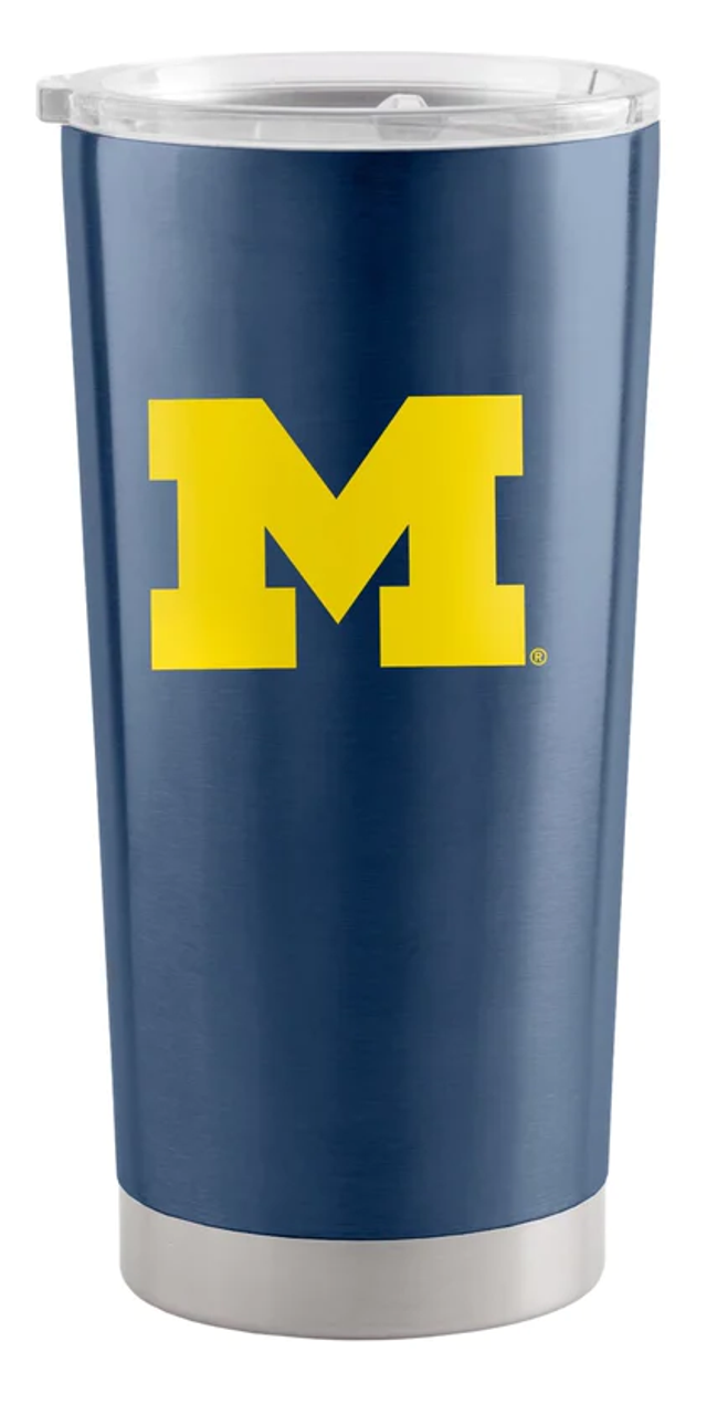 Michigan Wolverines Travel Tumbler 20Oz Stainless Steel