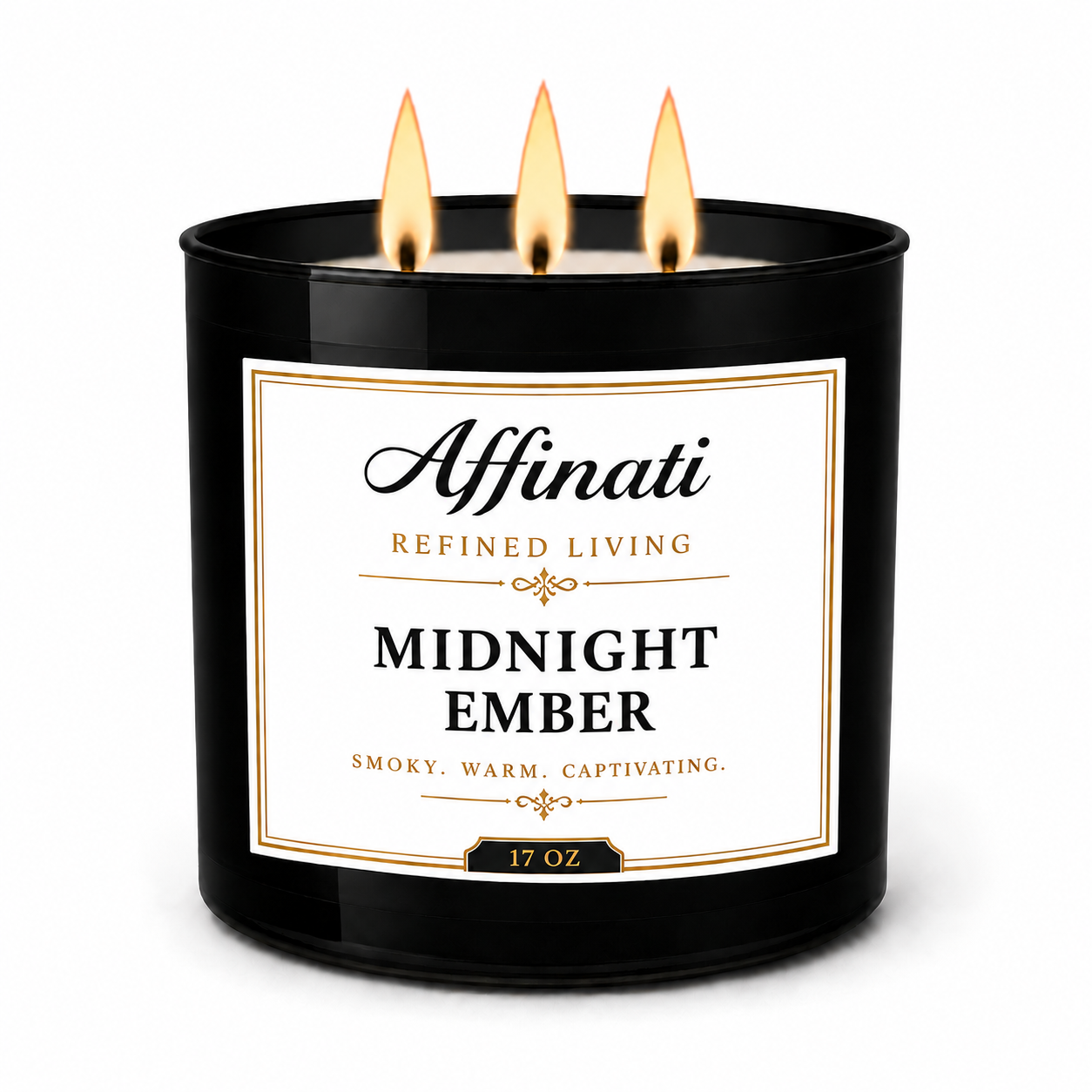 Midnight Ember 3-Wick Candle