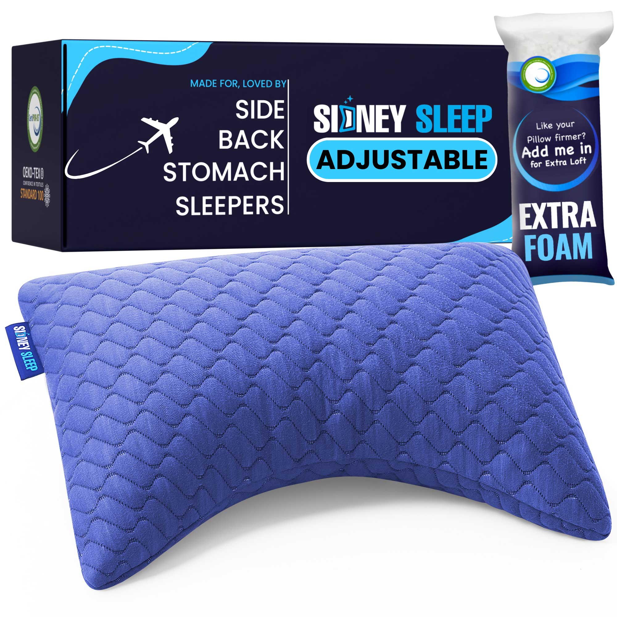 Bamboo Curve Mini (Travel Size) Pillow