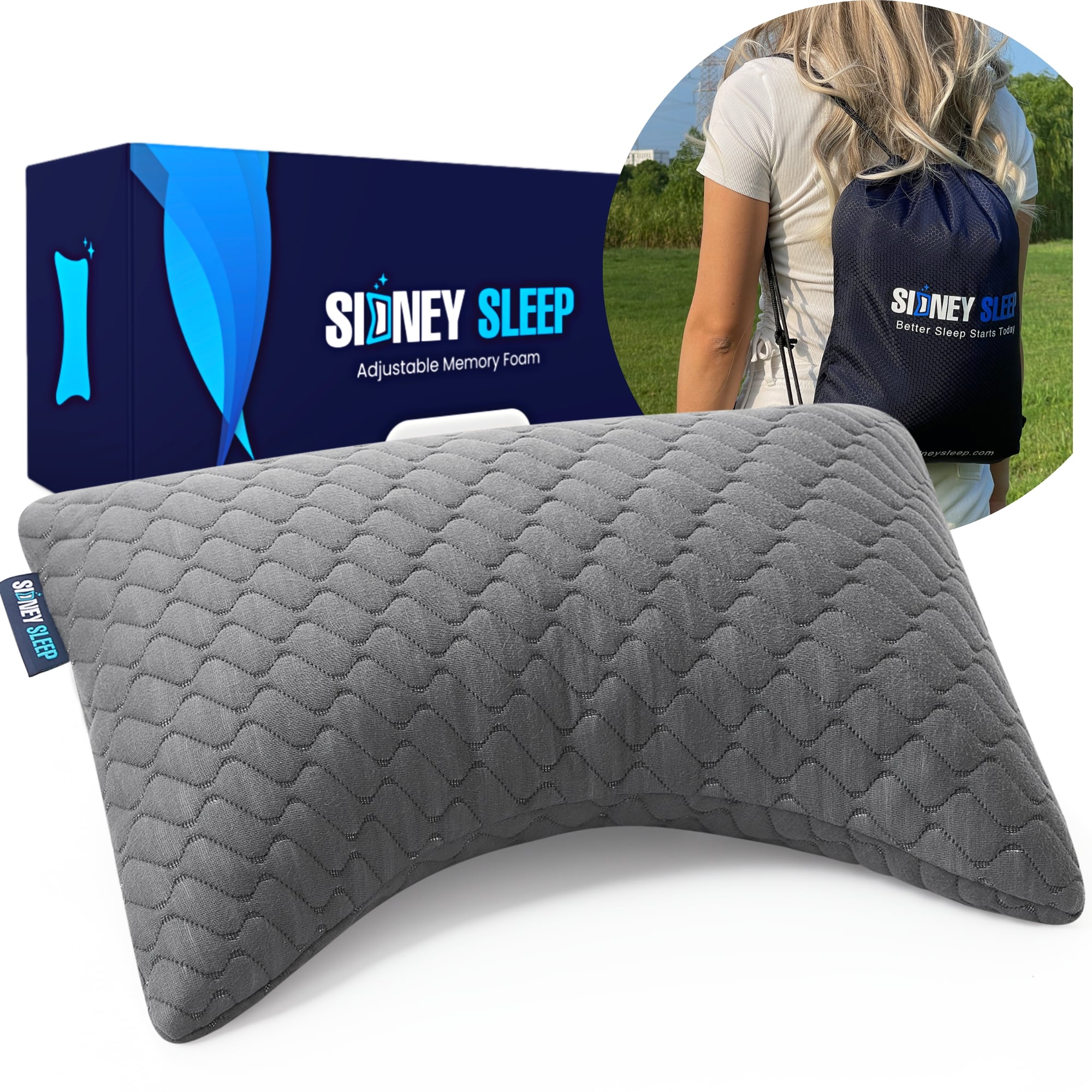Bamboo Curve Mini (Travel Size) Pillow