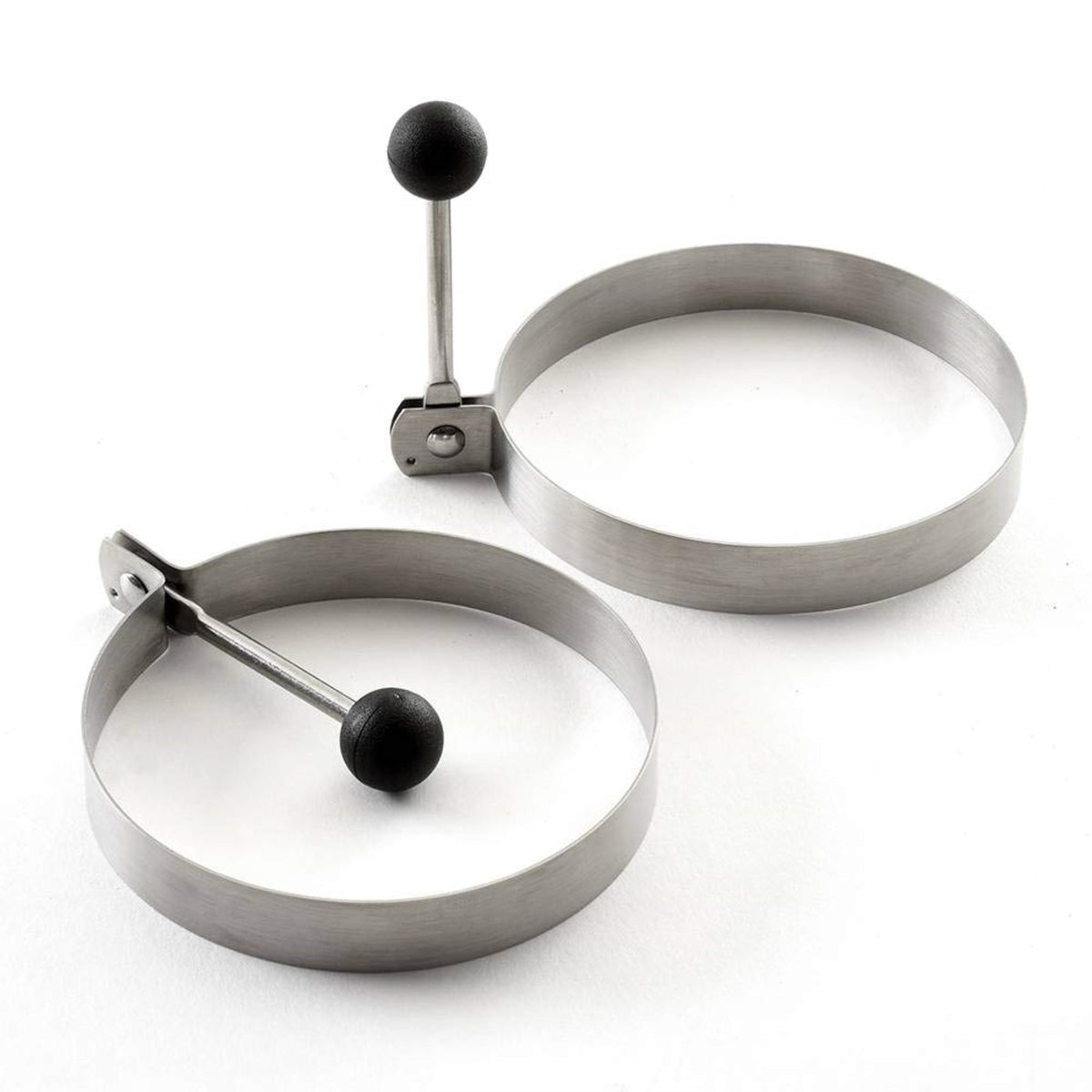 Norpro Stainless Steel Round Egg/Pancake Rings, 3.75, Silver