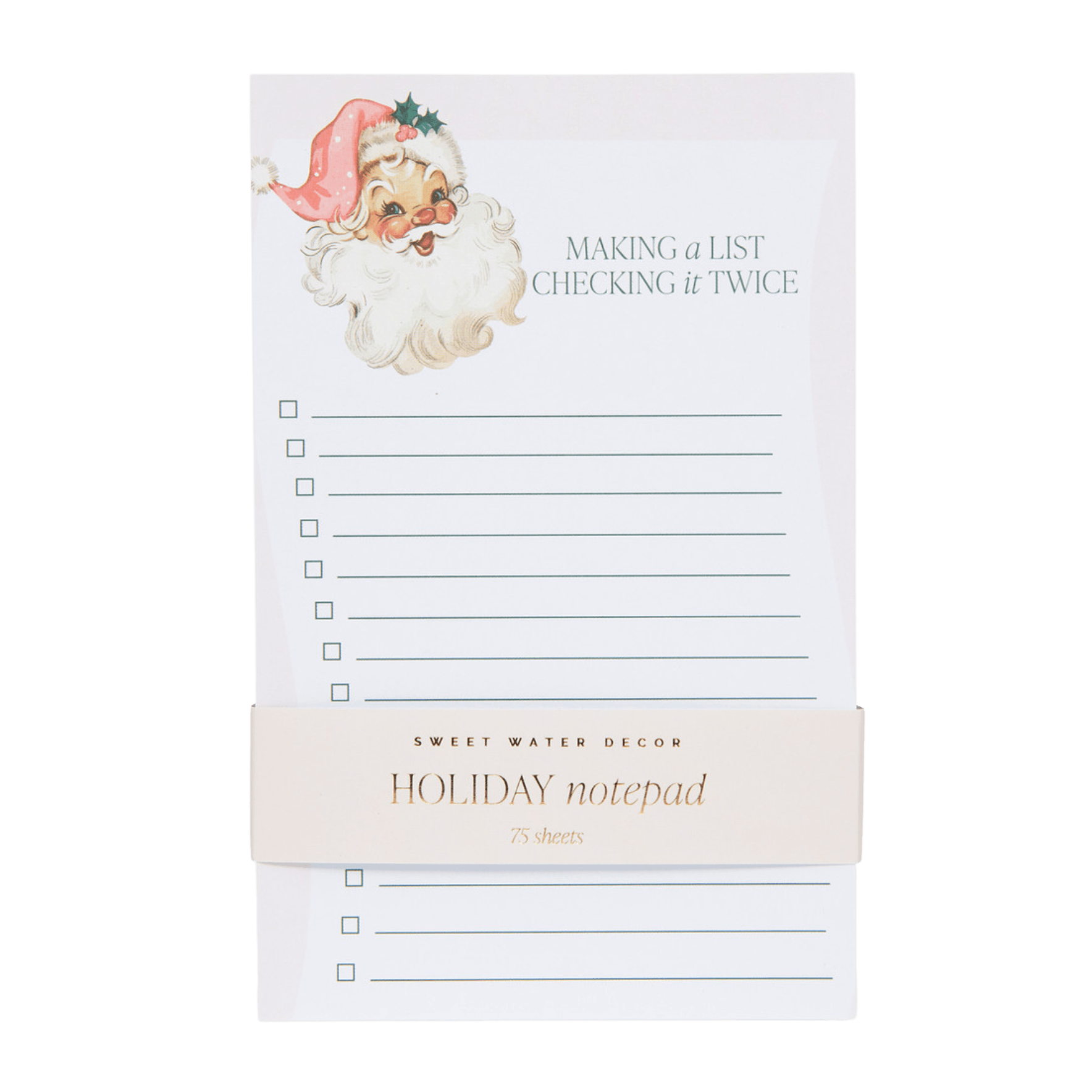 Vintage Santa Notepad