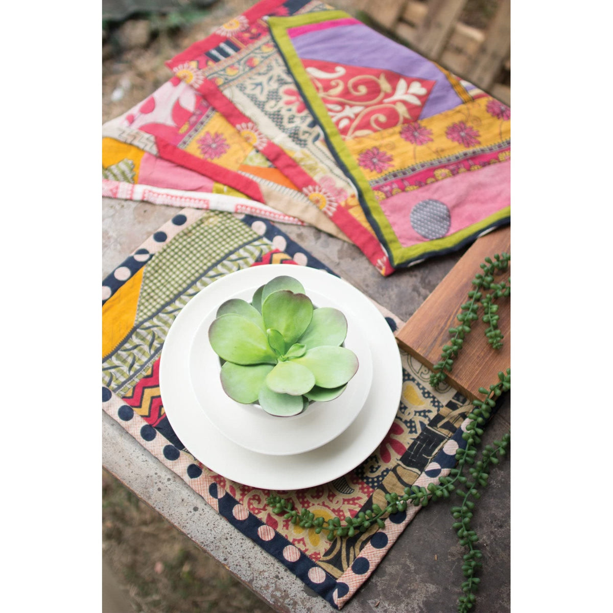 Set Of Six Kantha Place Mats